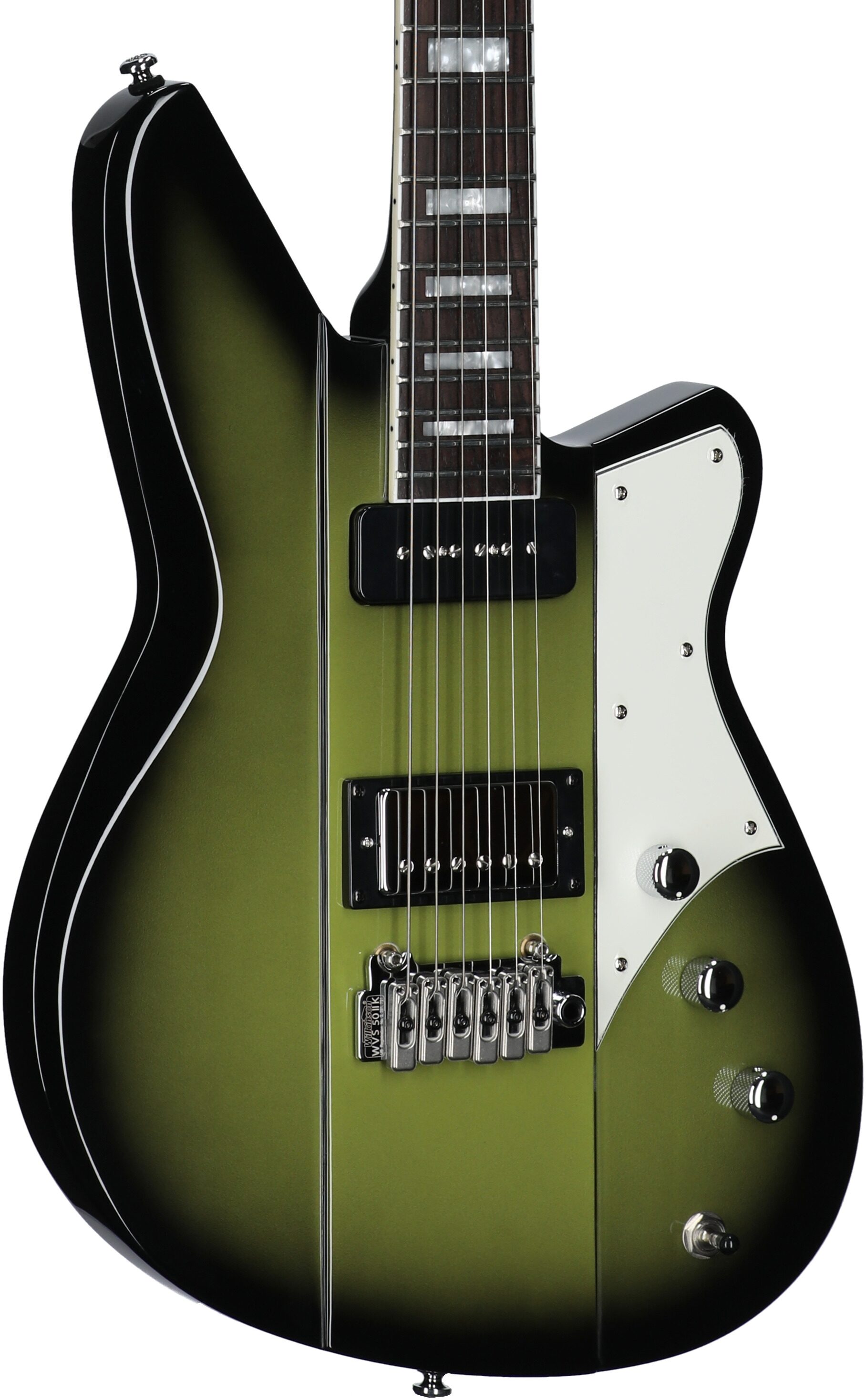 Reverend Warhawk DAW Electric Guitar, Avocado Burst, Full Left Front
