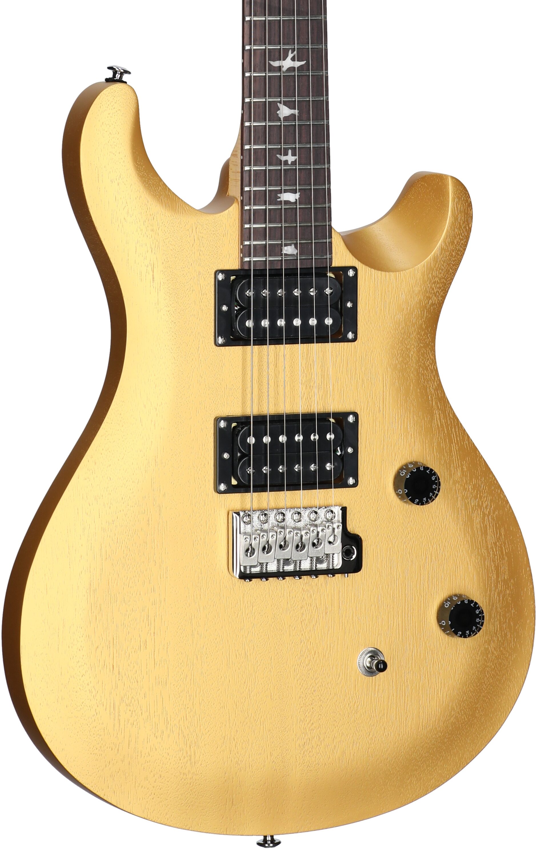 PRS Paul Reed Smith SE CE24 Standard Satin Electric Guitar (with Gig Bag), Metallic Gold, Open Box (Very Good), Full Left Front