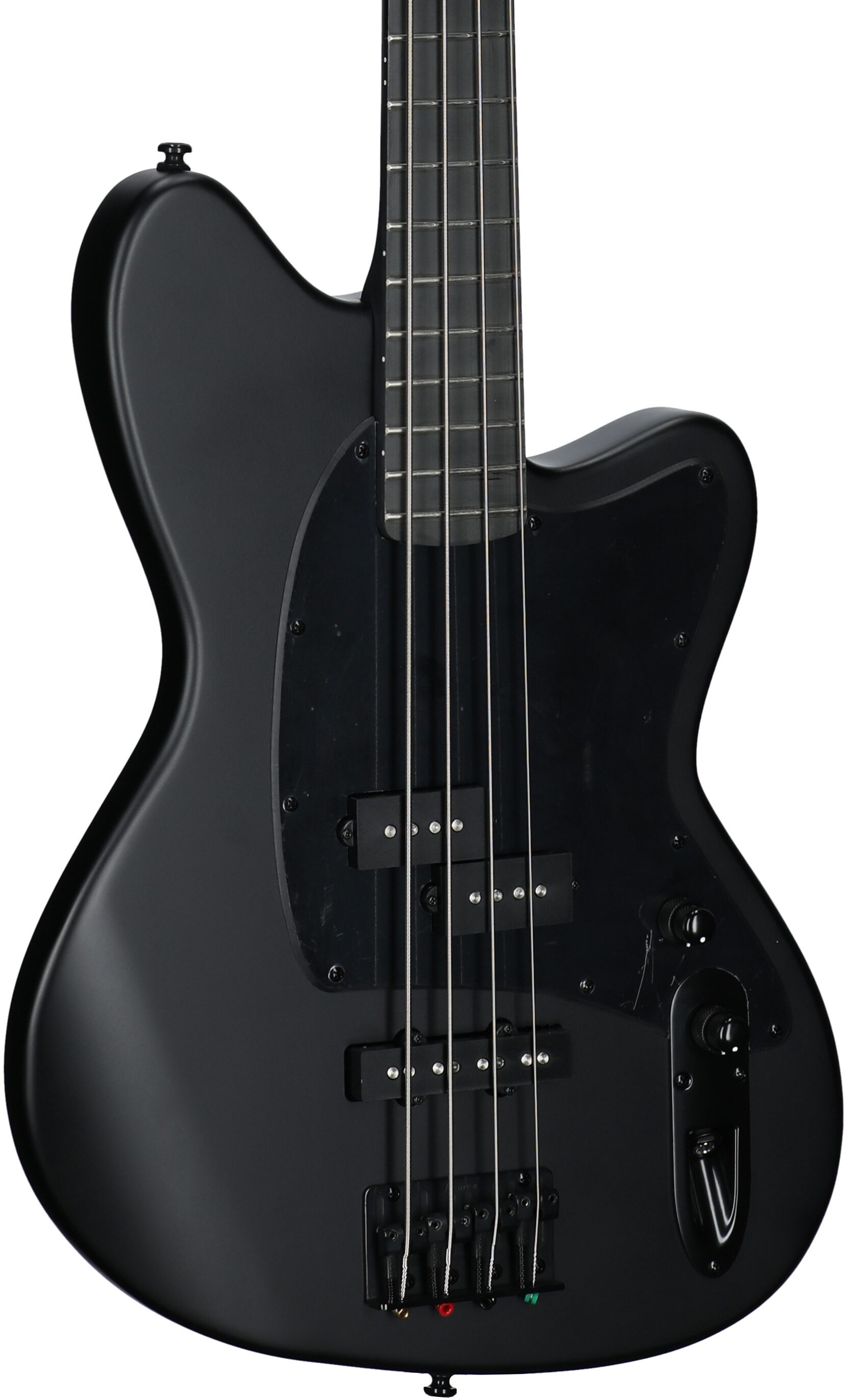Ibanez TMB420B Talman Electric Bass, Black Flat, Full Left Front