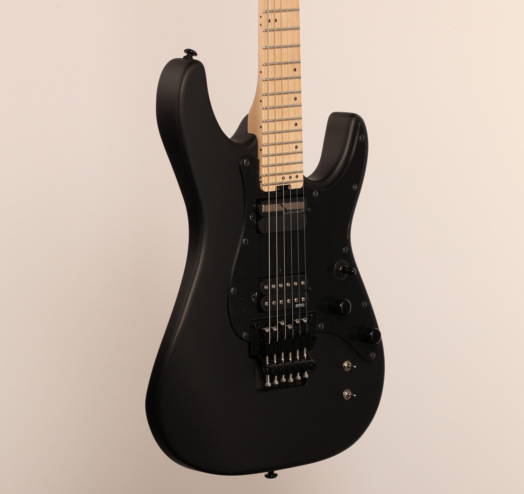 Schecter Sun Valley Super Shredder FR S Electric Guitar, Satin Black, Full Left Front