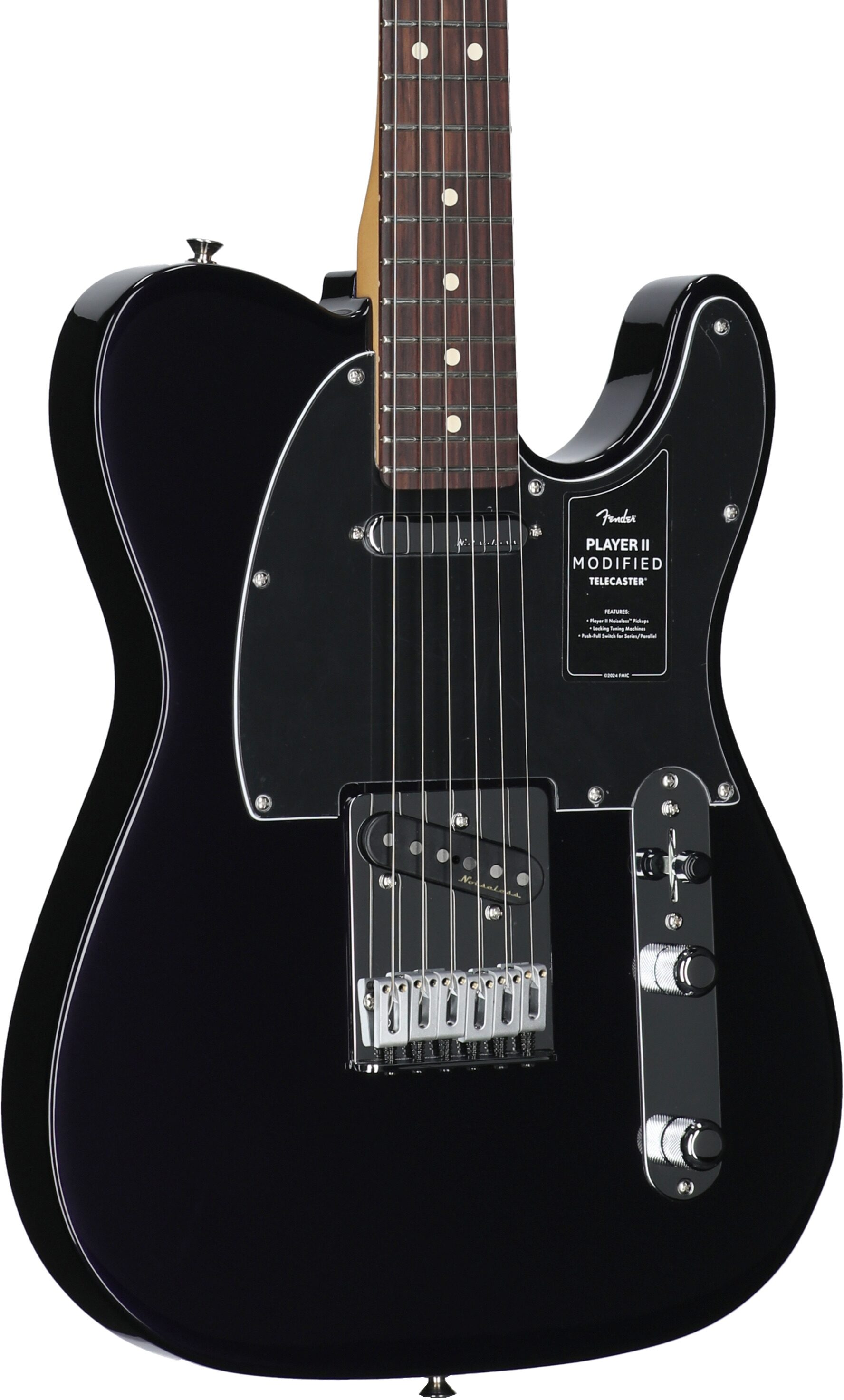 Fender Player II Modified Telecaster Electric Guitar, Rosewood Fingerboard (with Gig Bag), Dusk, Full Left Front