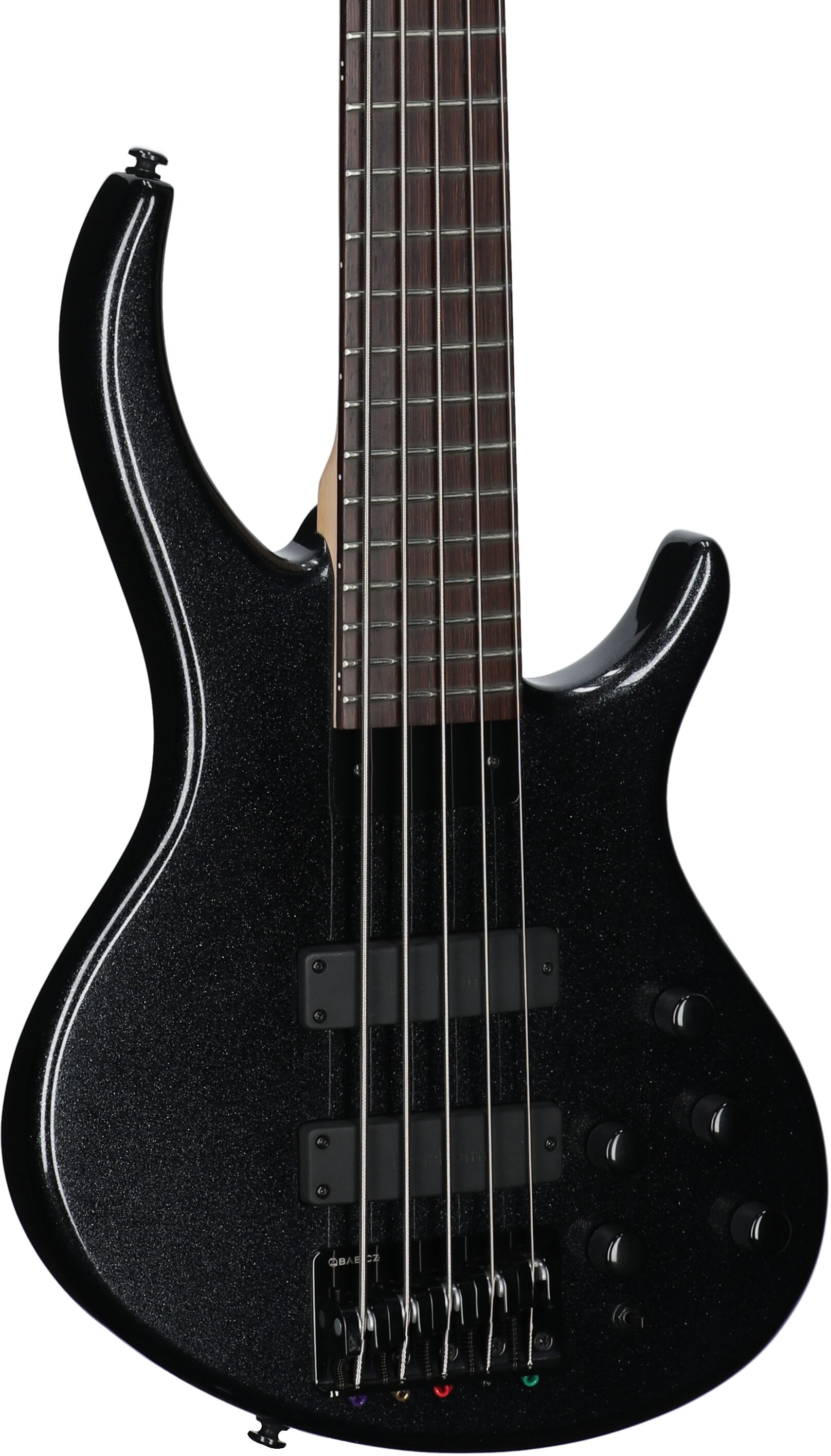 Tobias Killer B V Electric Bass, 5-String (with Gig Bag), Black Pearl, Full Left Front