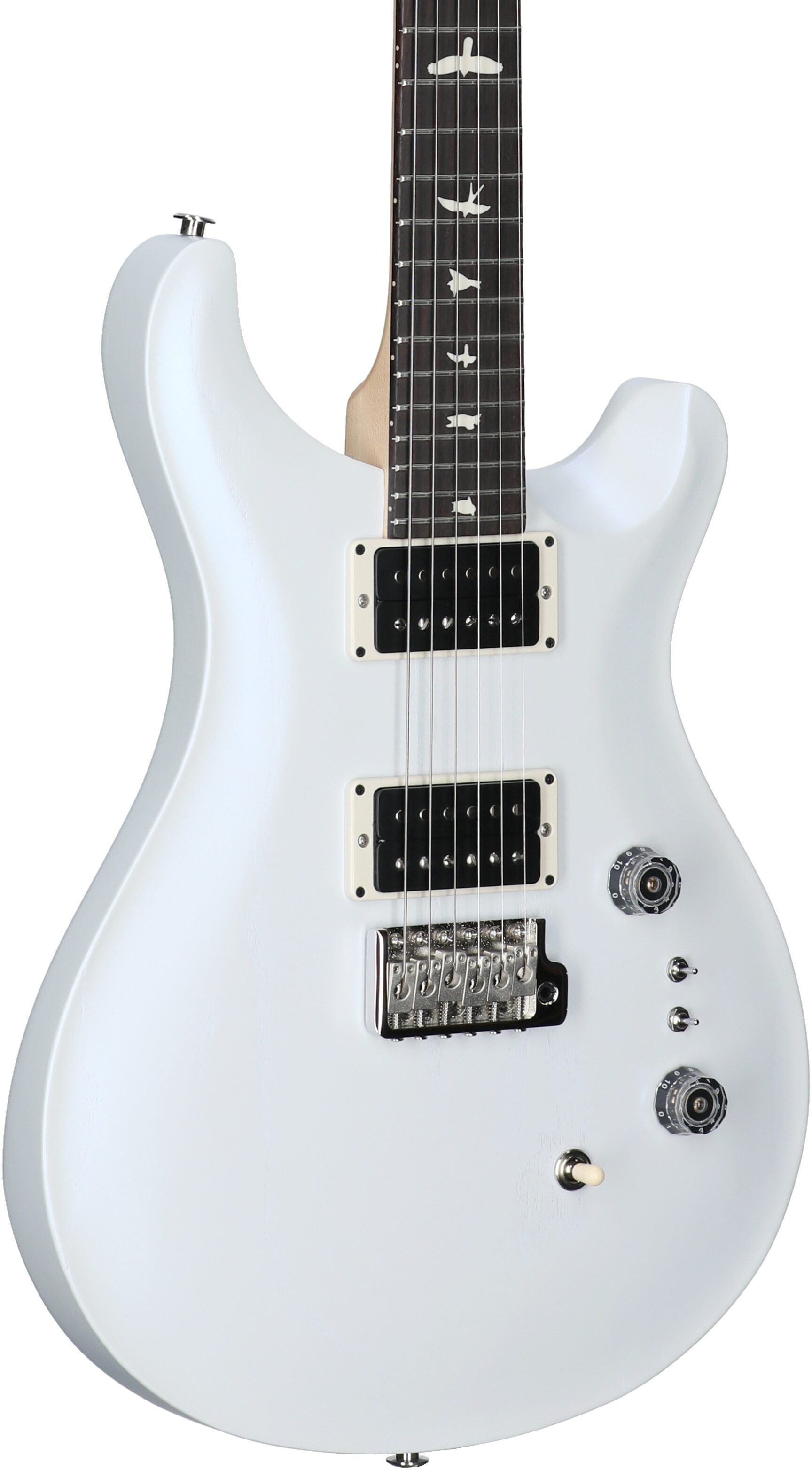 PRS Paul Reed Smith CE 24-08 Swamp Ash Electric Guitar (with Gig Bag), Pearl White, Full Left Front