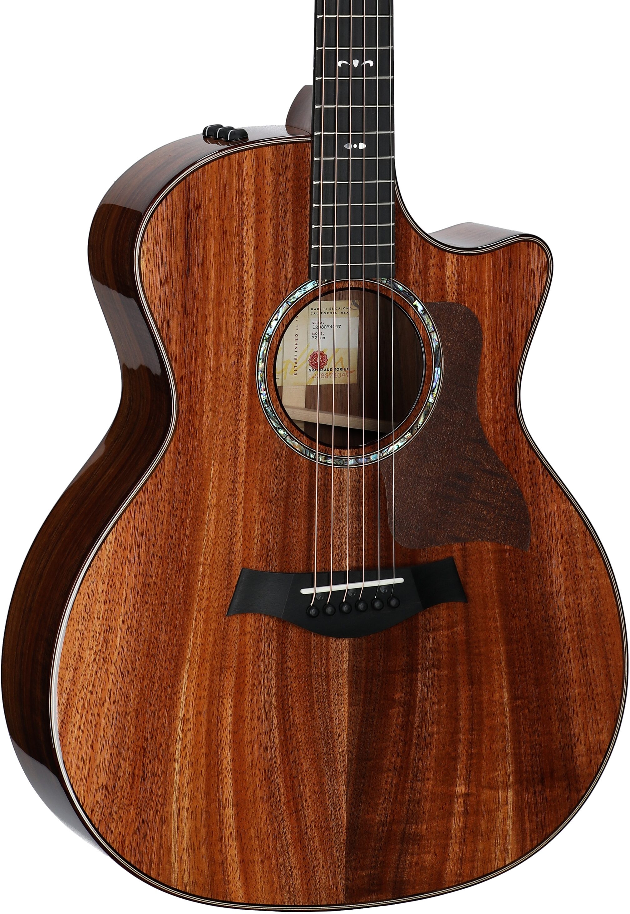 Taylor 724ce-v2 Koa Acoustic-Electric Guitar, New, Full Left Front