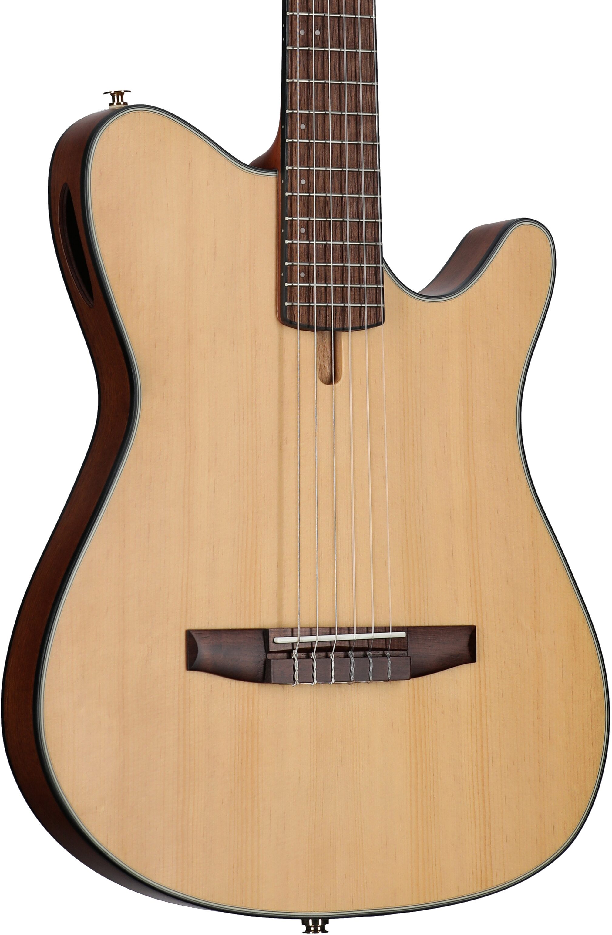 Ibanez FRH10N Classical Acoustic-Electric Guitar, Natural Flat, Full Left Front