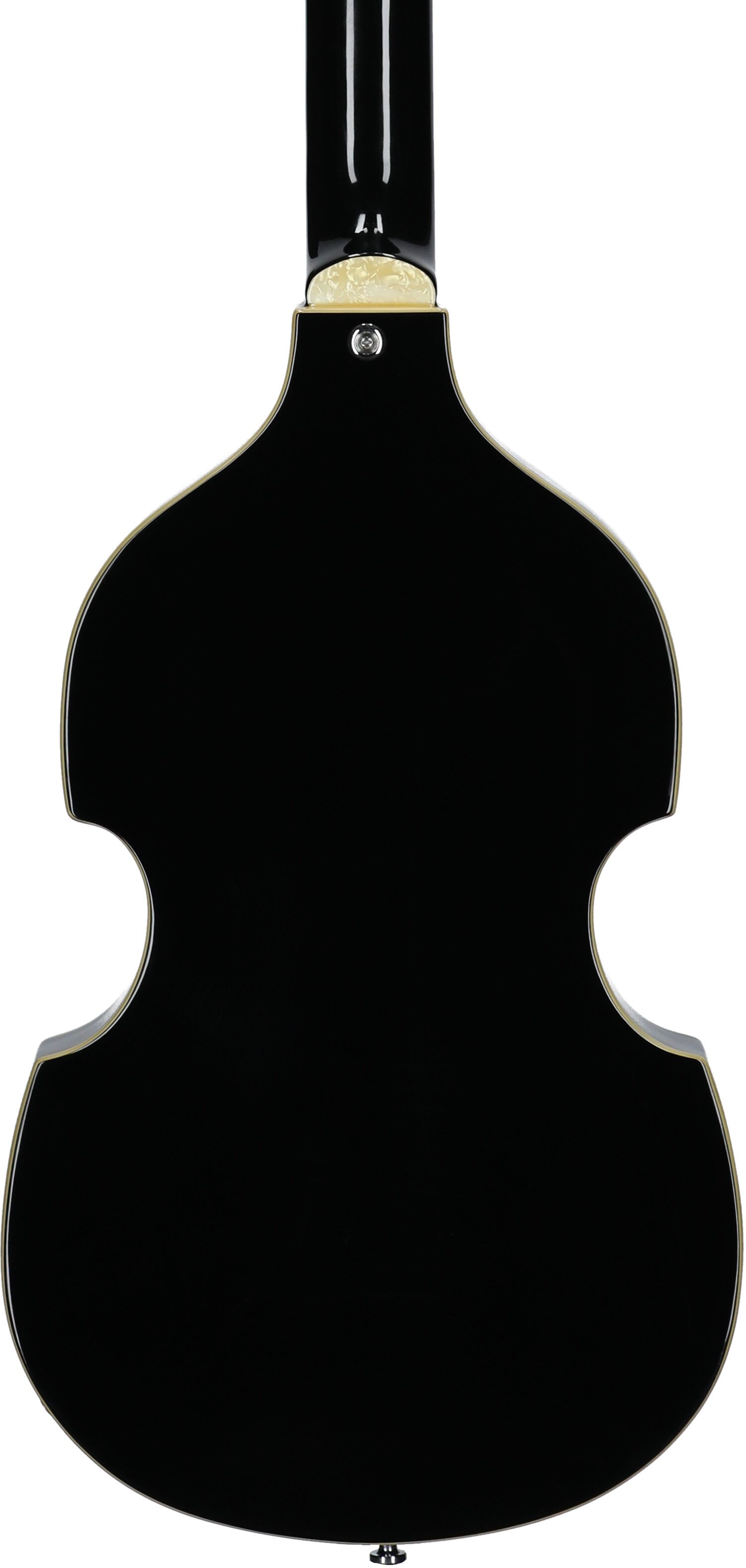 Hofner Ignition Violin Electric Bass, Black, Full Left Front