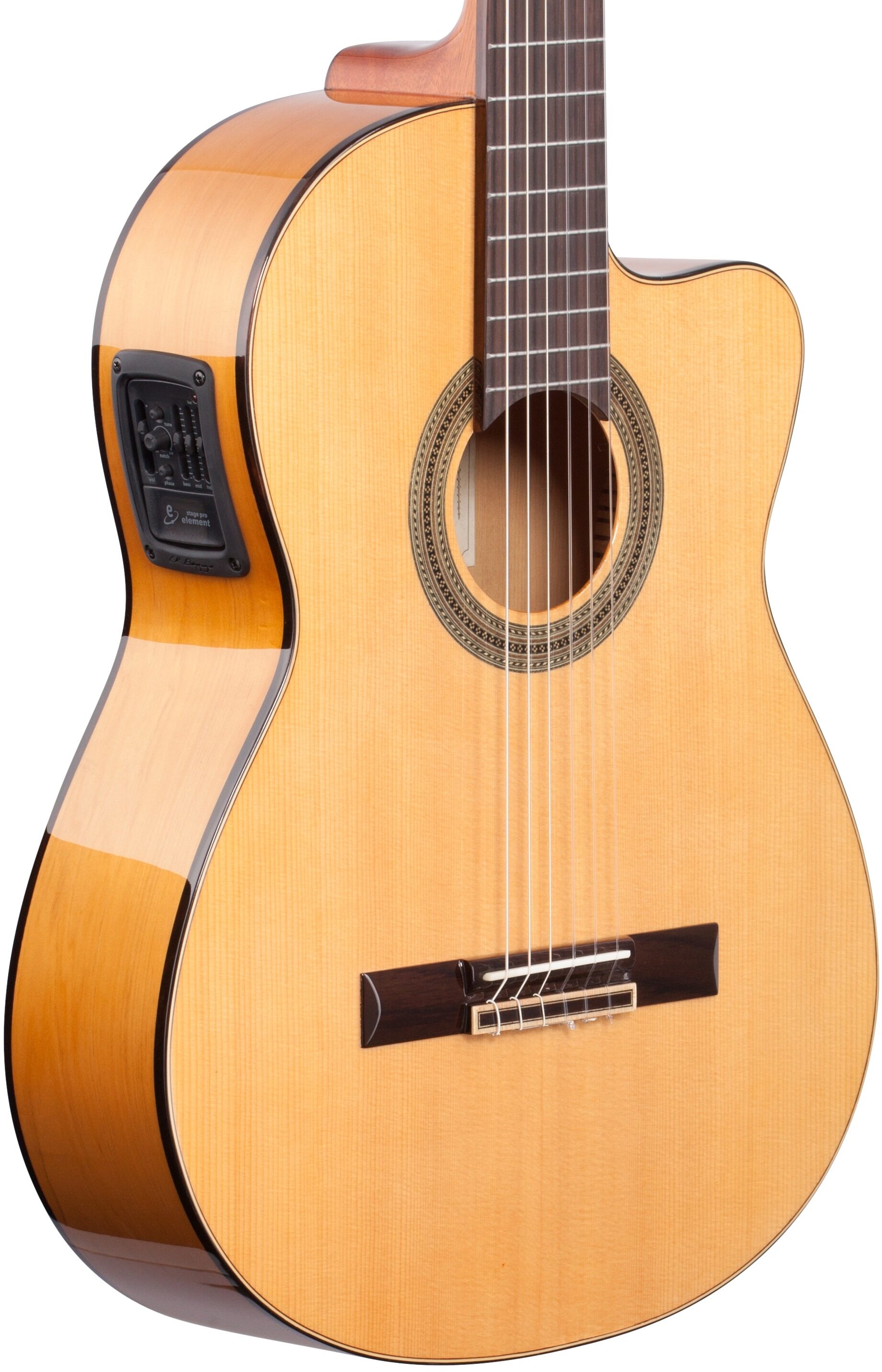 Alvarez CF6CE Cadiz Flamenco Acoustic-Electric Guitar, New, Full Left Front