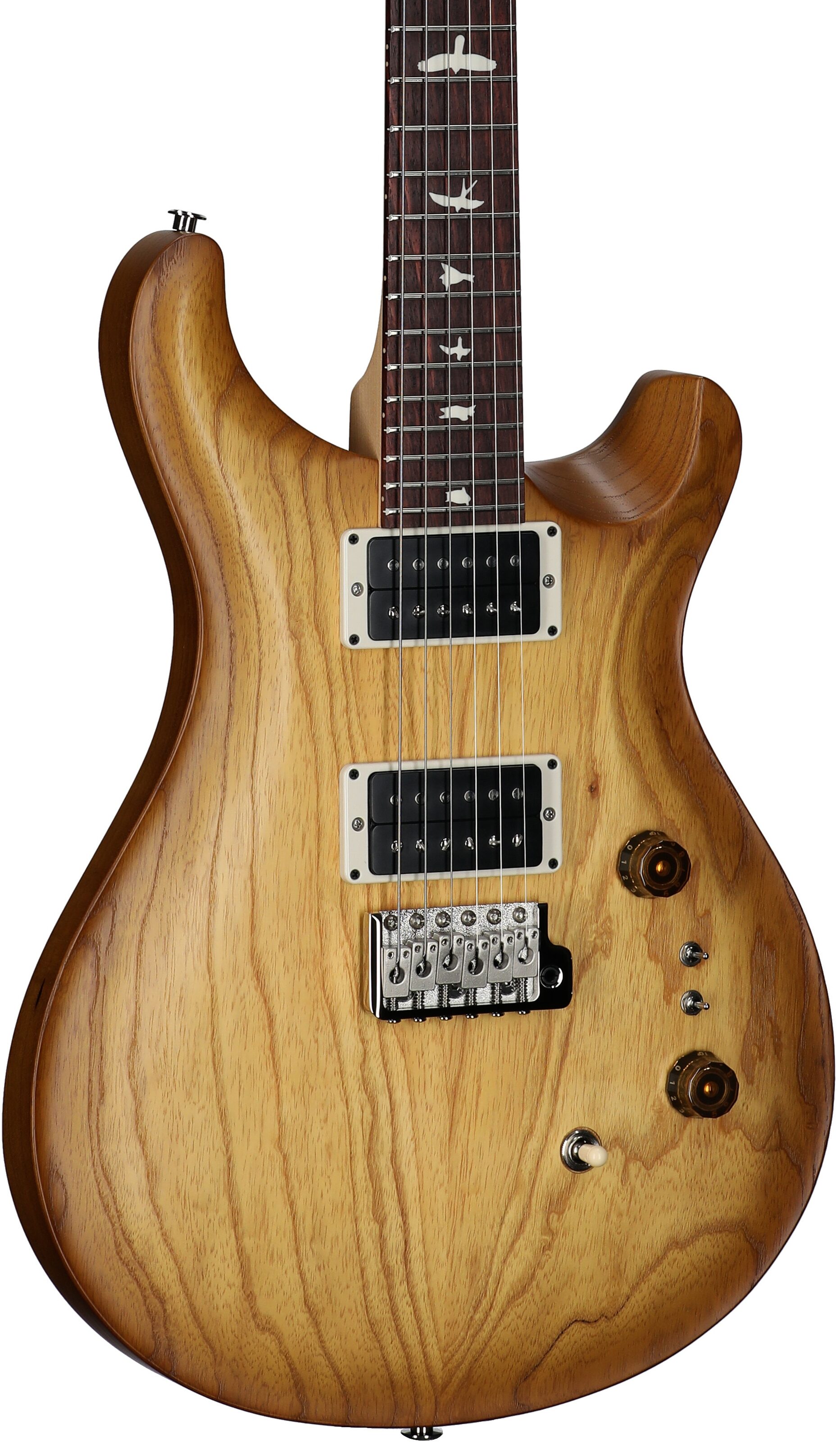 PRS Paul Reed Smith CE 24-08 Swamp Ash Electric Guitar (with Gig Bag), Satin Vintage Natural, Full Left Front