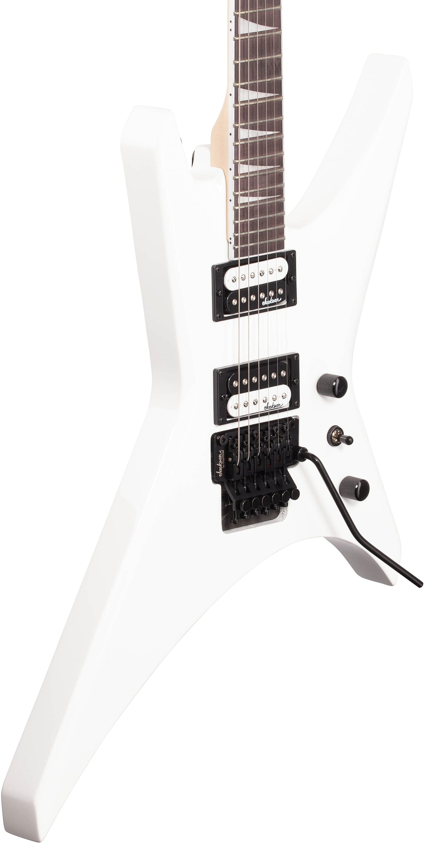 Jackson JS Series Warrior JS32 Electric Guitar, Amaranth Fingerboard, Snow White, Full Left Front