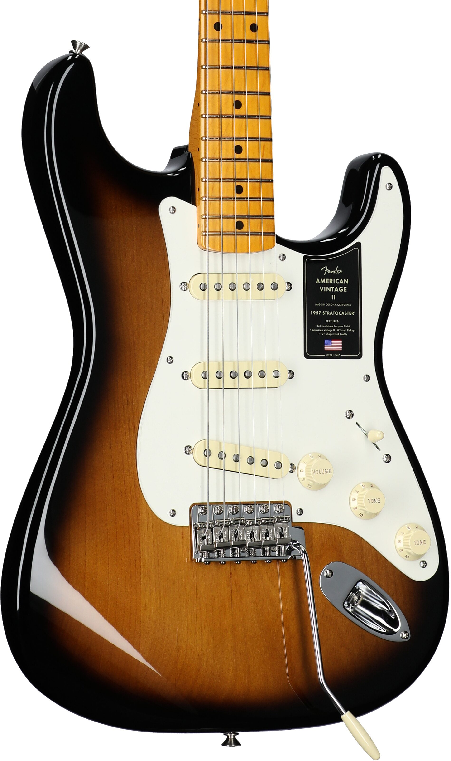 Fender American Vintage II 1957 Stratocaster Electric Guitar, with Maple  Fingerboard (and Case)