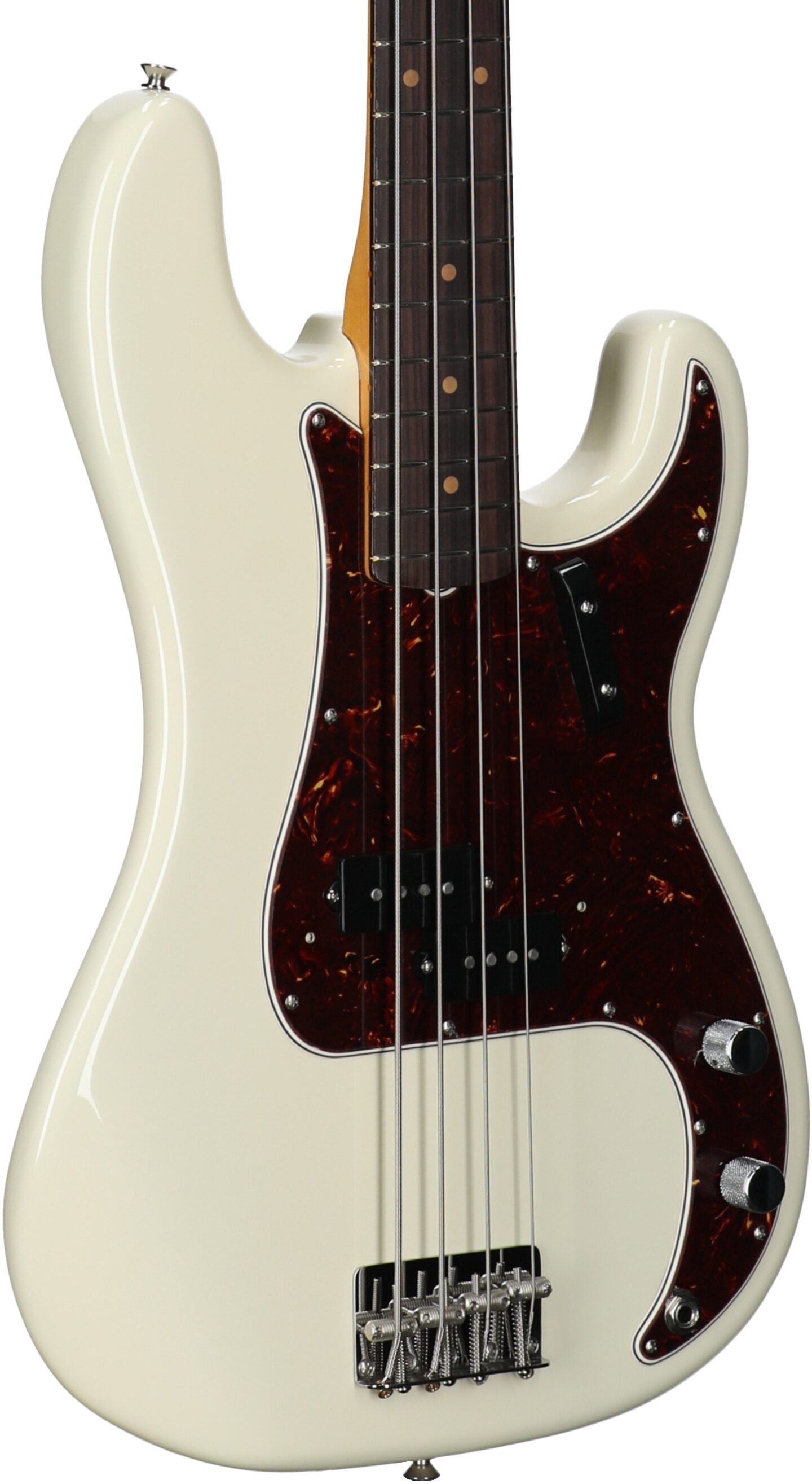Fender American Vintage II 1960 Precision Electric Bass, Rosewood Fingerboard, Olympic White, Full Left Front