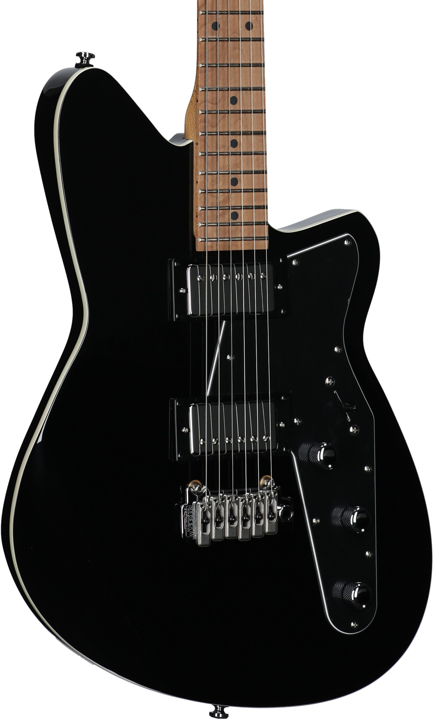 Reverend Jetstream HB Electric Guitar, Midnight Black, Open Box (Very Good), Full Left Front