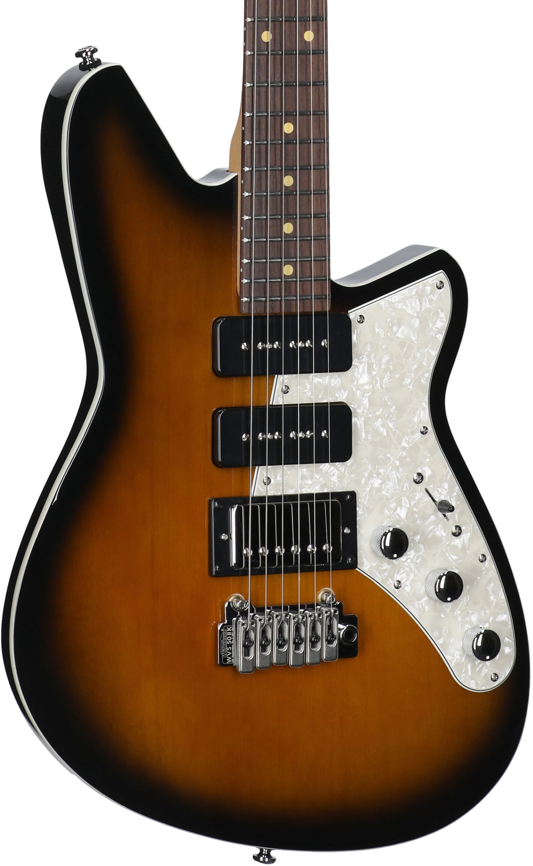 Reverend Six Gun HPP Electric Guitar, Coffee Burst, Full Left Front