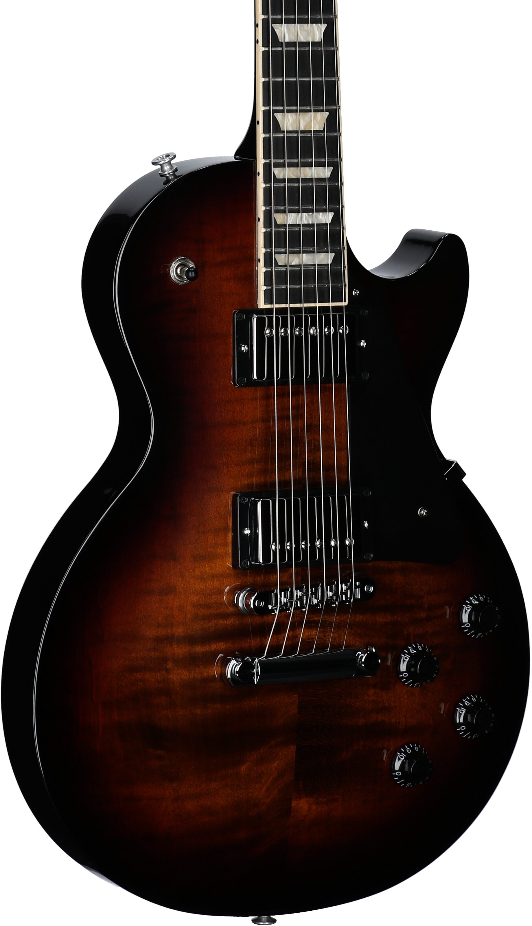 Gibson Exclusive Les Paul Studio Session Electric Guitar (with Soft Case), Smokehouse, Full Left Front