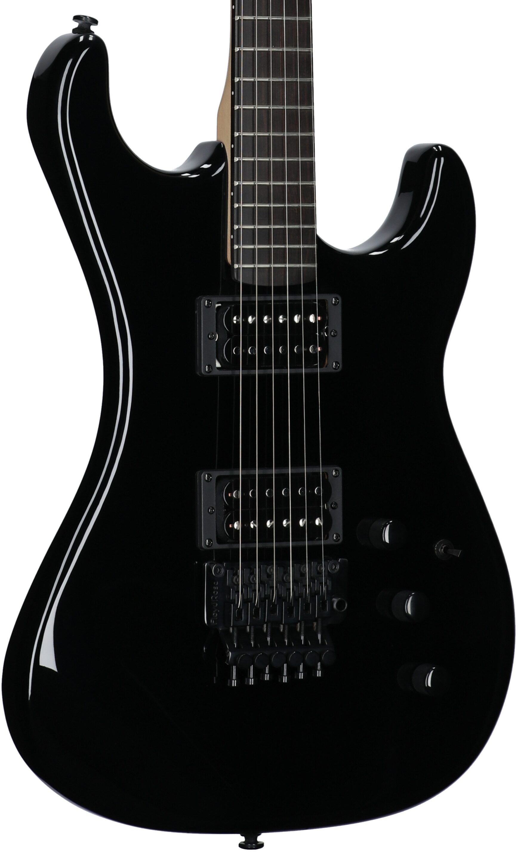 Kramer Pacer Carrera Electric Guitar, (with Gig Bag), Ebony, Full Left Front