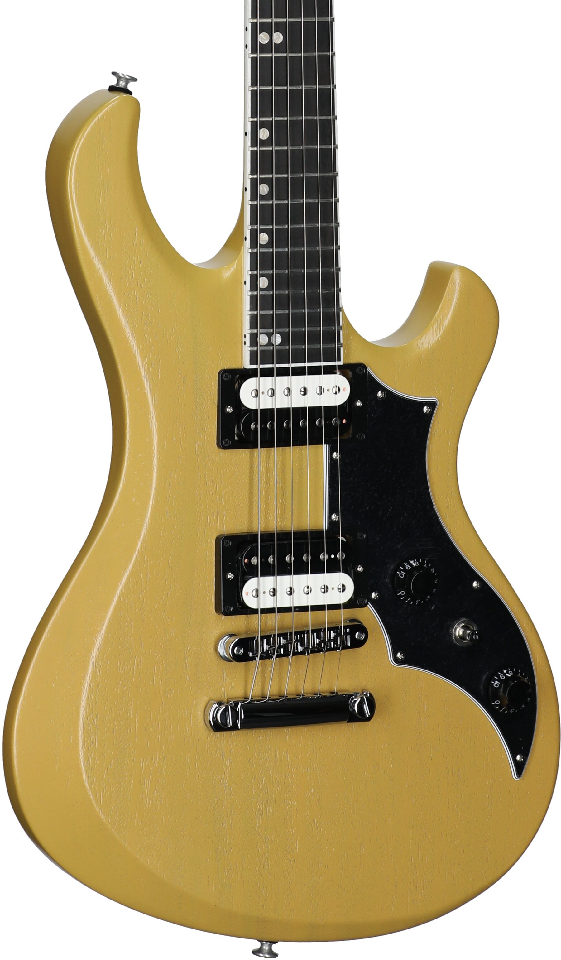 Gibson Victory Electric Guitar (with Case), TV Yellow Satin, Full Left Front