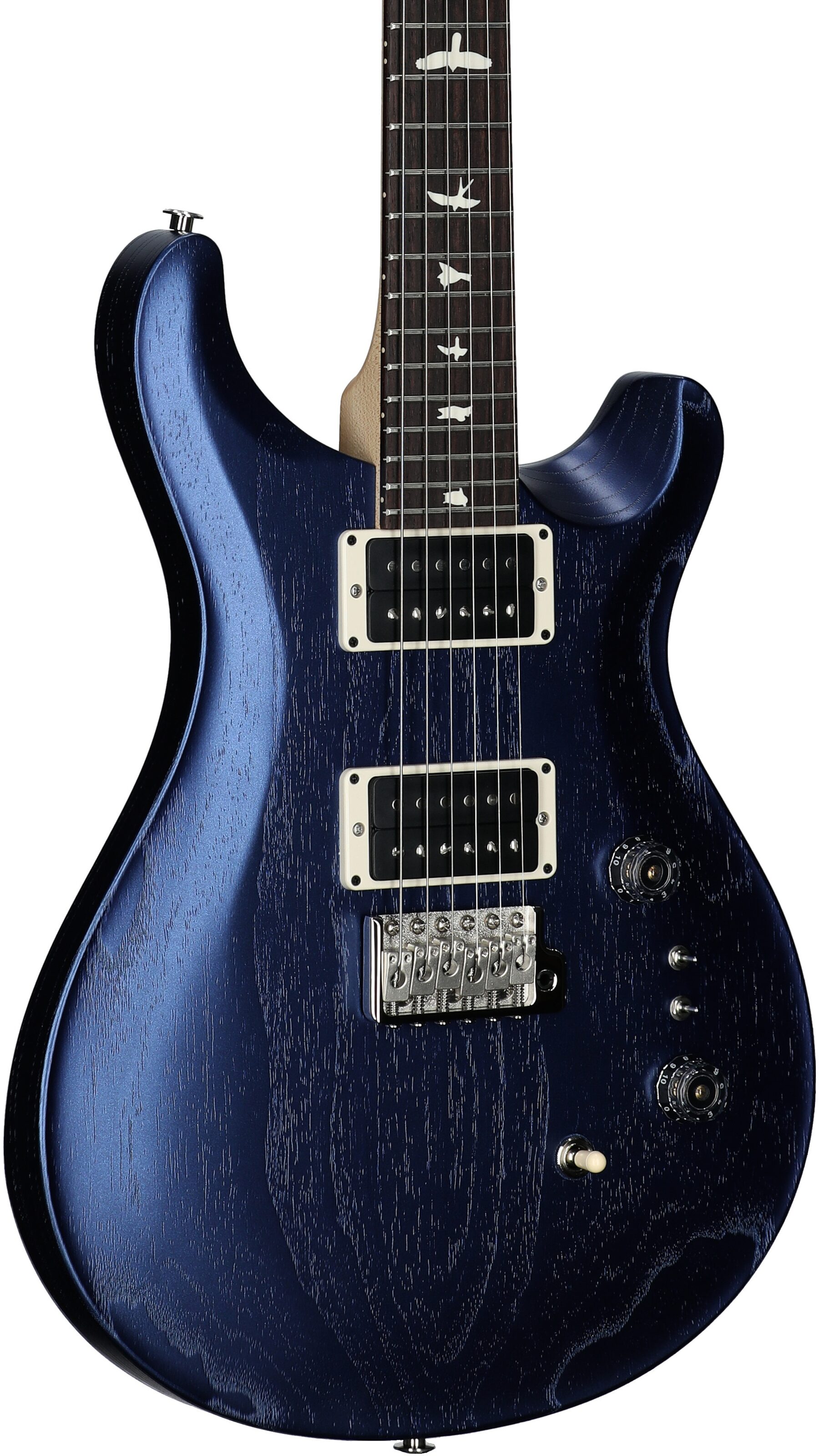 PRS Paul Reed Smith CE 24-08 Swamp Ash Electric Guitar (with Gig Bag), Satin Metallic Midnight, Open Box (Very Good), Full Left Front