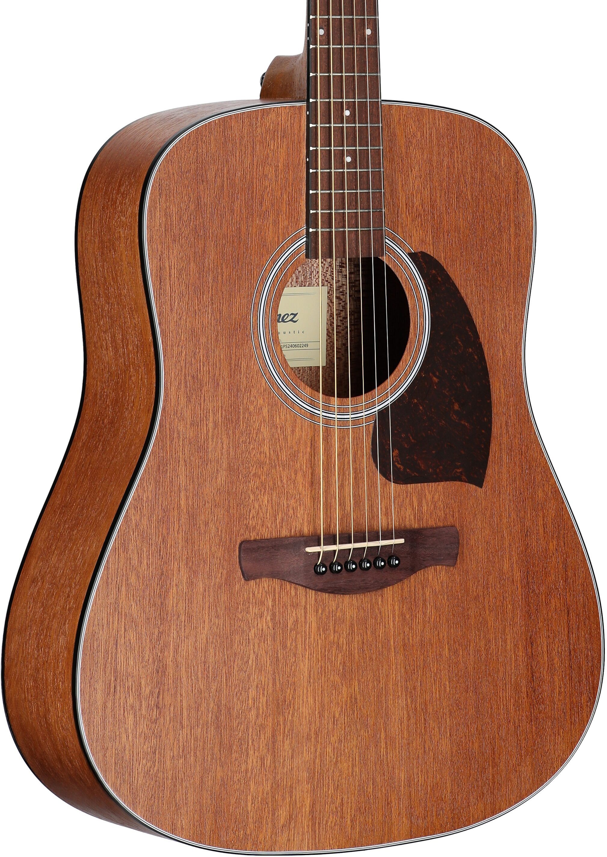 Ibanez PF54 Acoustic Guitar, Open Pore Natural, Full Left Front