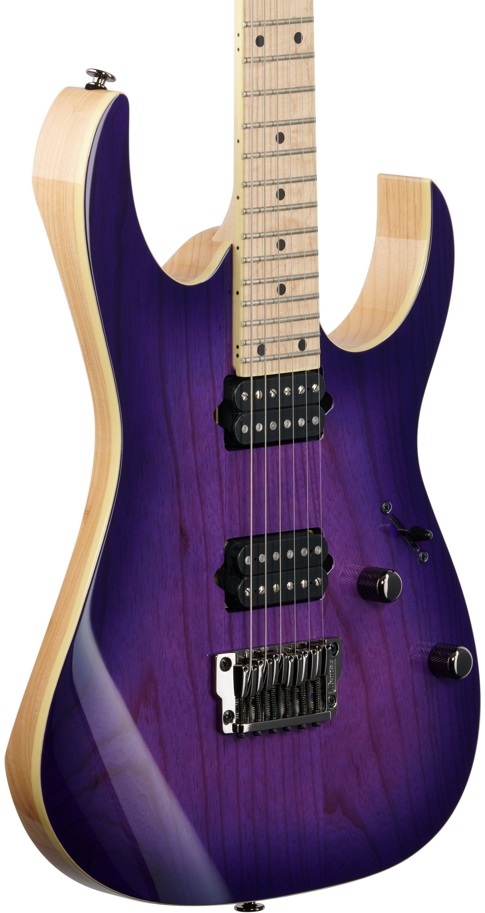 Ibanez Prestige RG652AHMFX Electric Guitar (with Case), Royal Plum Burst, Full Left Front