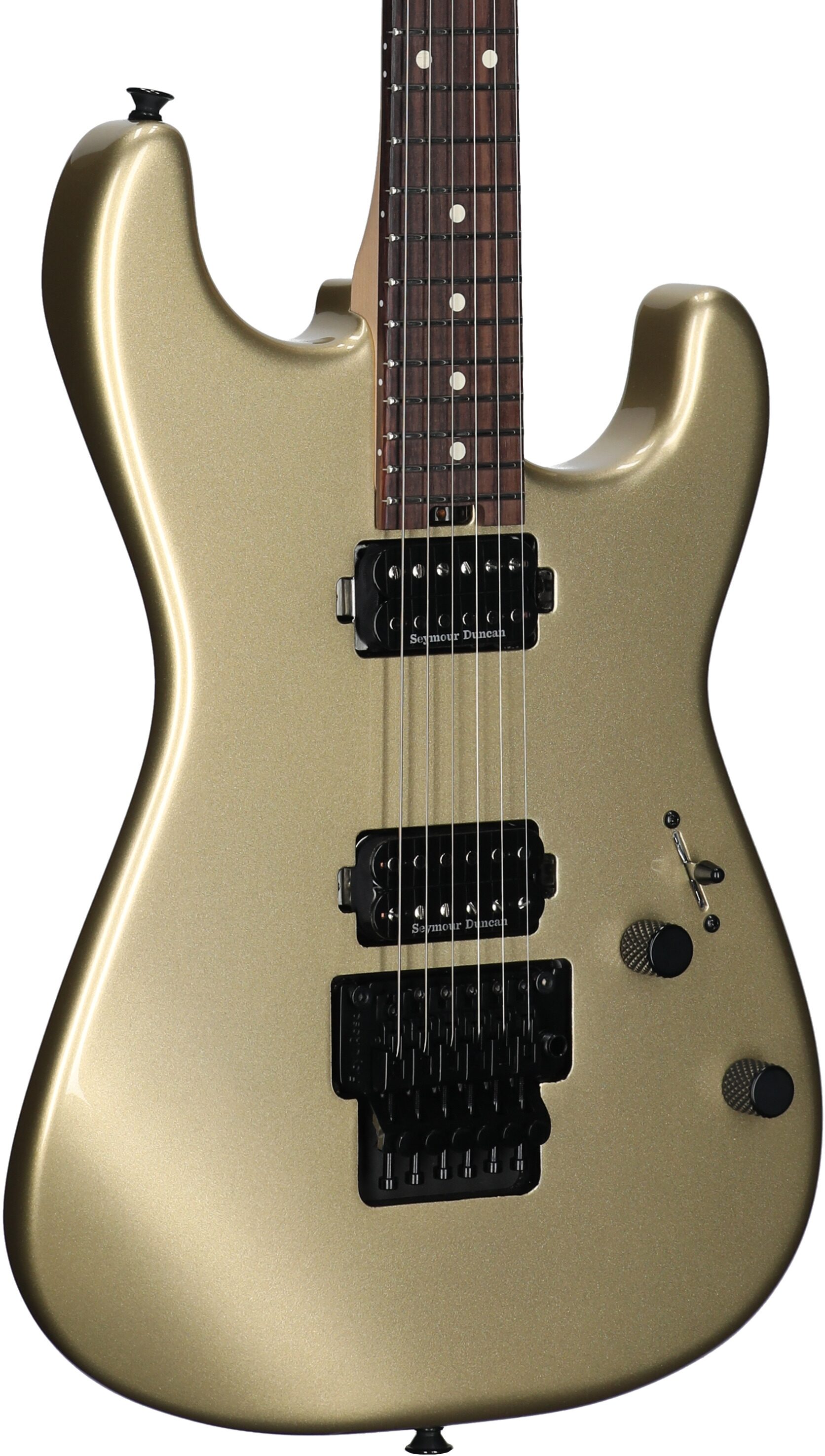Charvel Pro-Mod Relic San Dimas ST1 HH Electric Guitar (with Gig Bag), Pharaoh Gold, Full Left Front