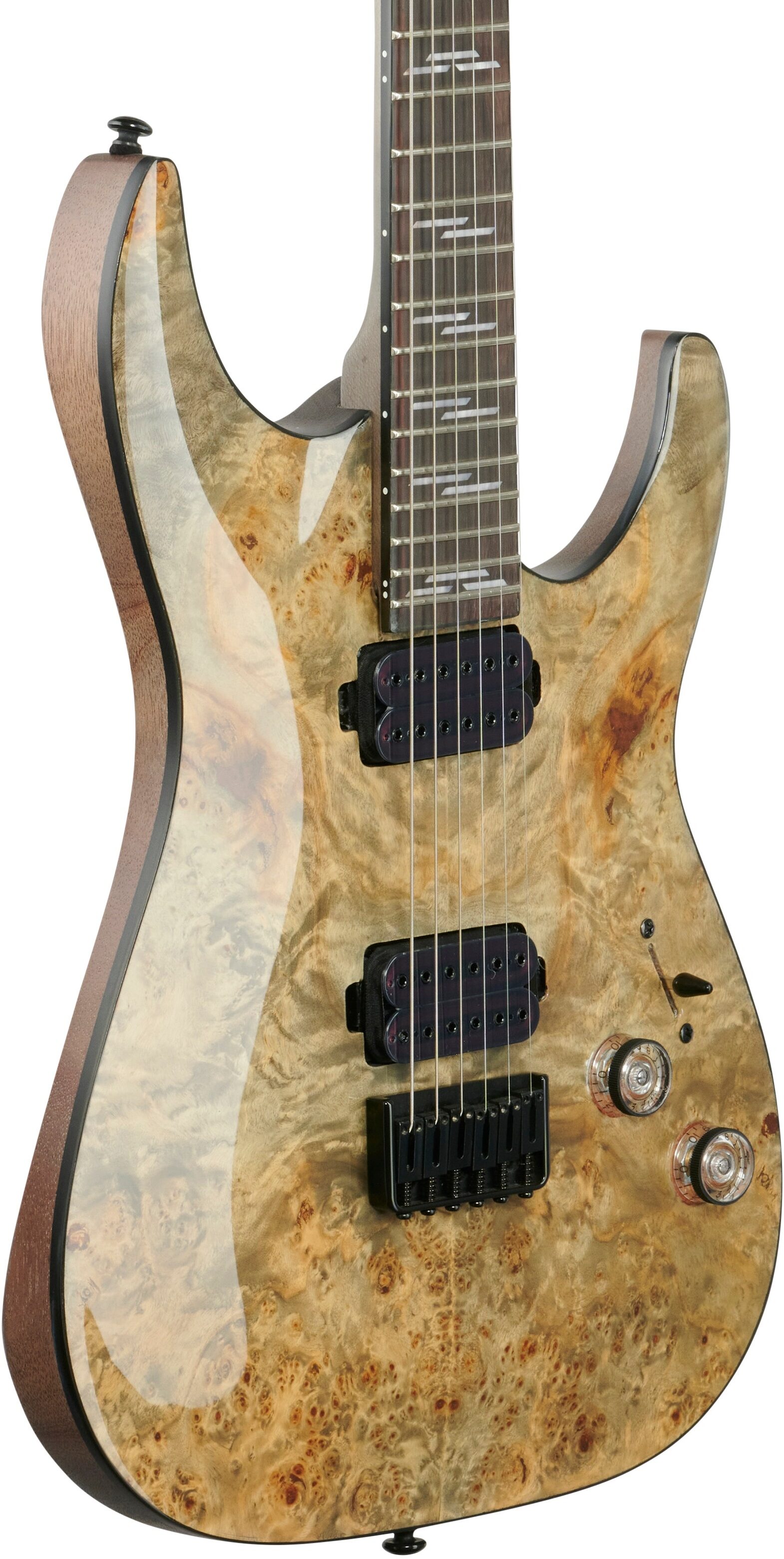 Schecter Omen Elite-6 Electric Guitar, Charcoal, Full Left Front