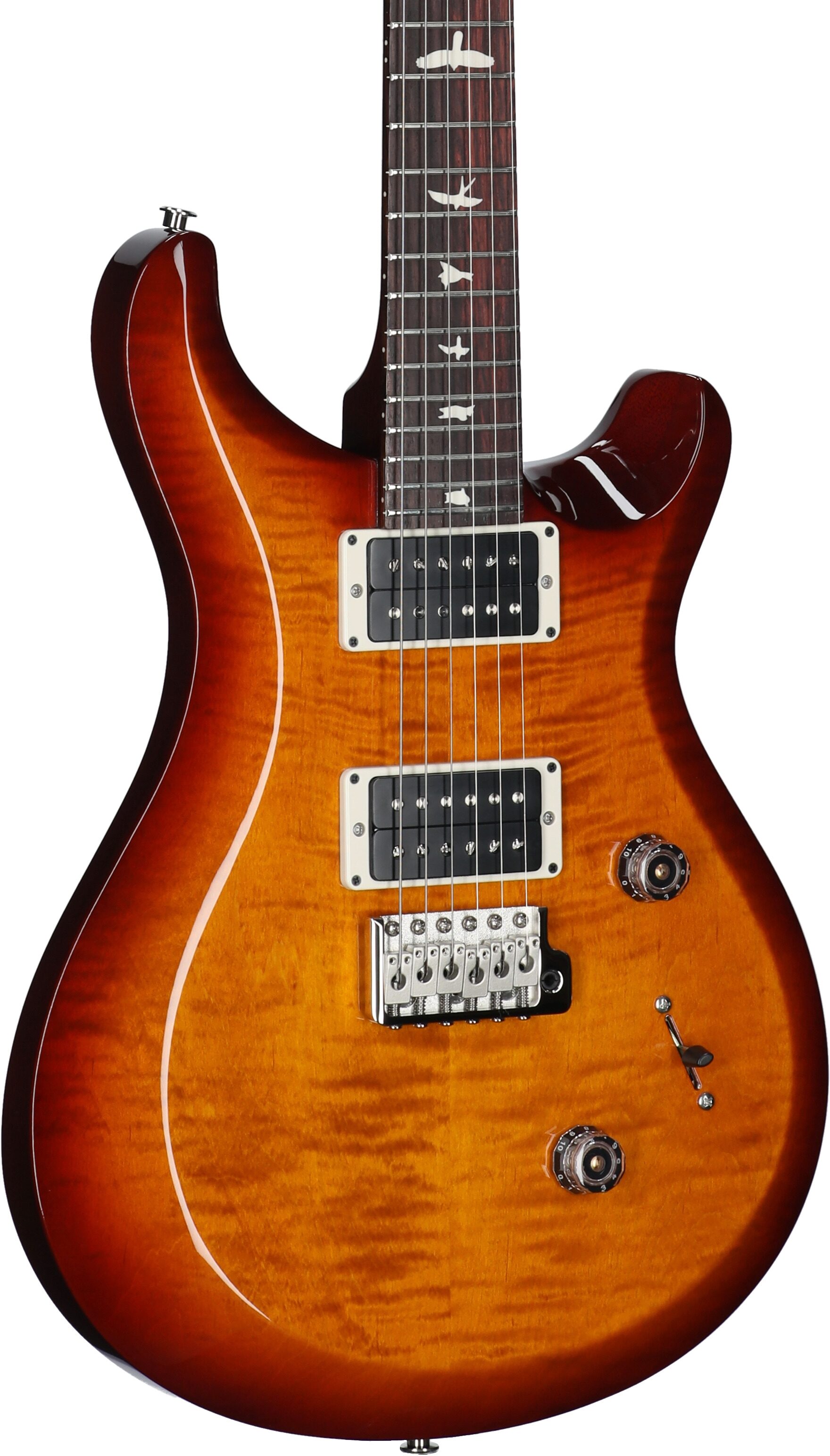 PRS Paul Reed Smith S2 Custom Color 24 Electric Guitar (with Gig Bag), Dark Cherry Sunburst, Full Left Front