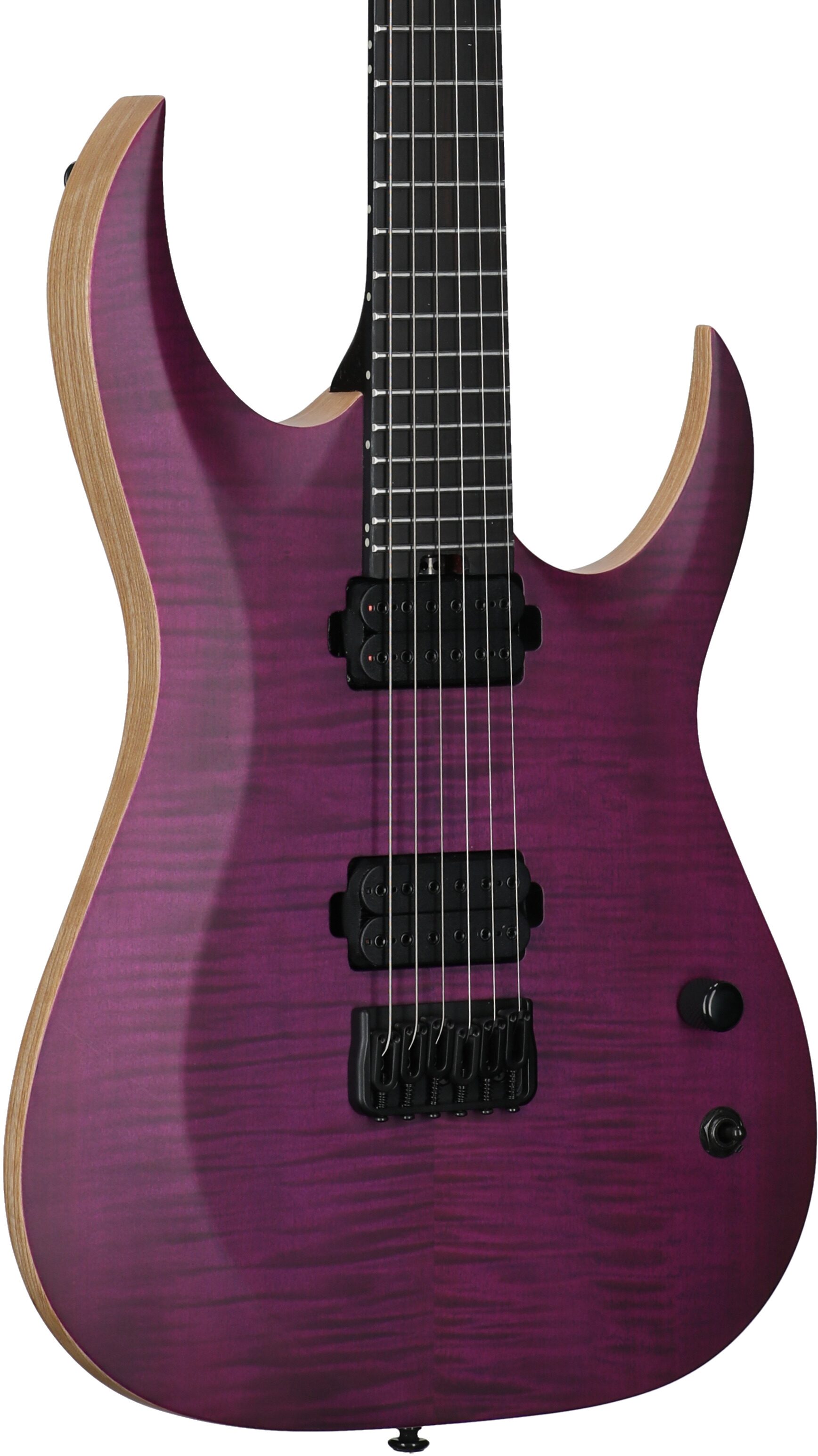 Schecter John Browne Tao-6 Electric Guitar, Transparent Purple, Full Left Front