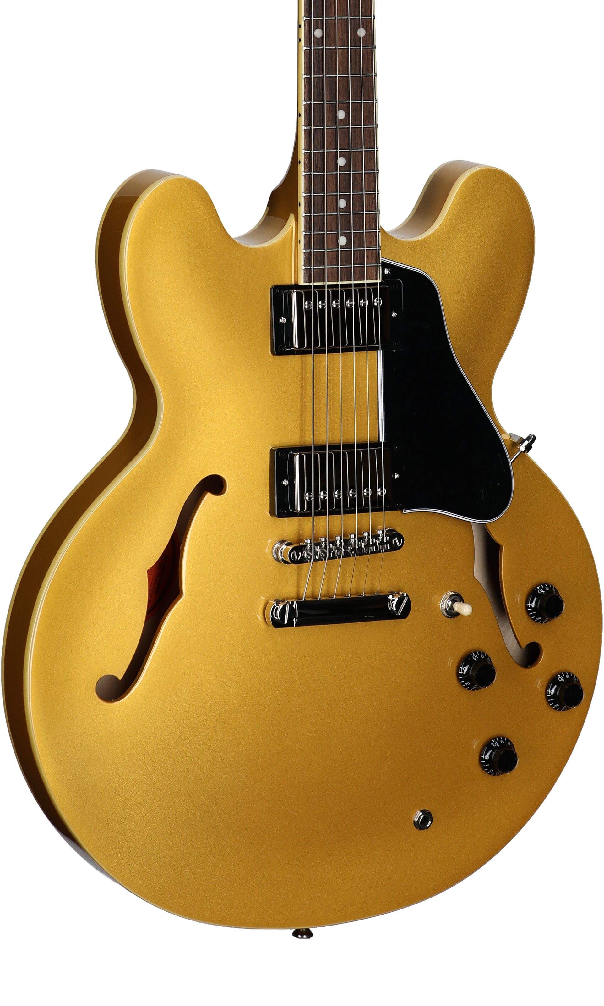 Epiphone ES-335 Traditional Pro Electric Guitar, Metallic Gold, Full Left Front