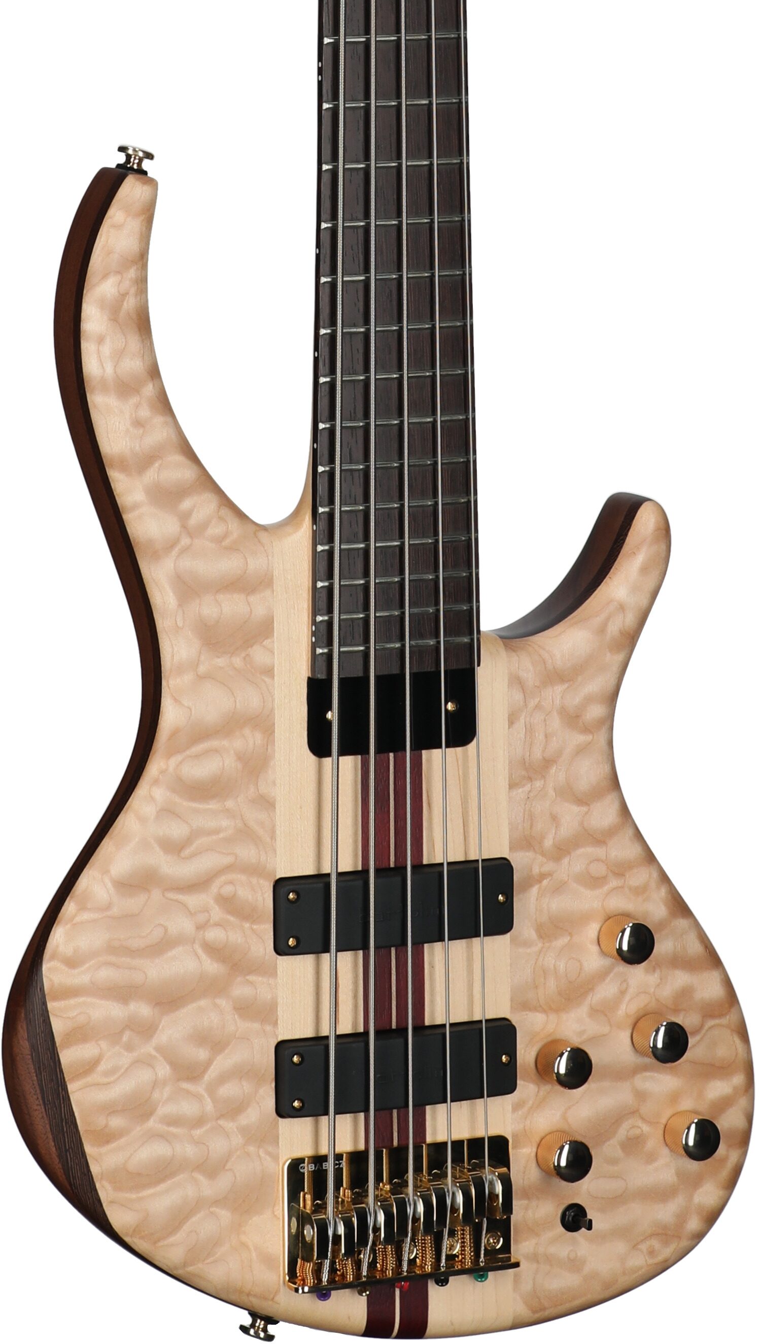 Tobias Classic V Electric Bass, 5-String (with Gig Bag), Satin Natural, Full Left Front
