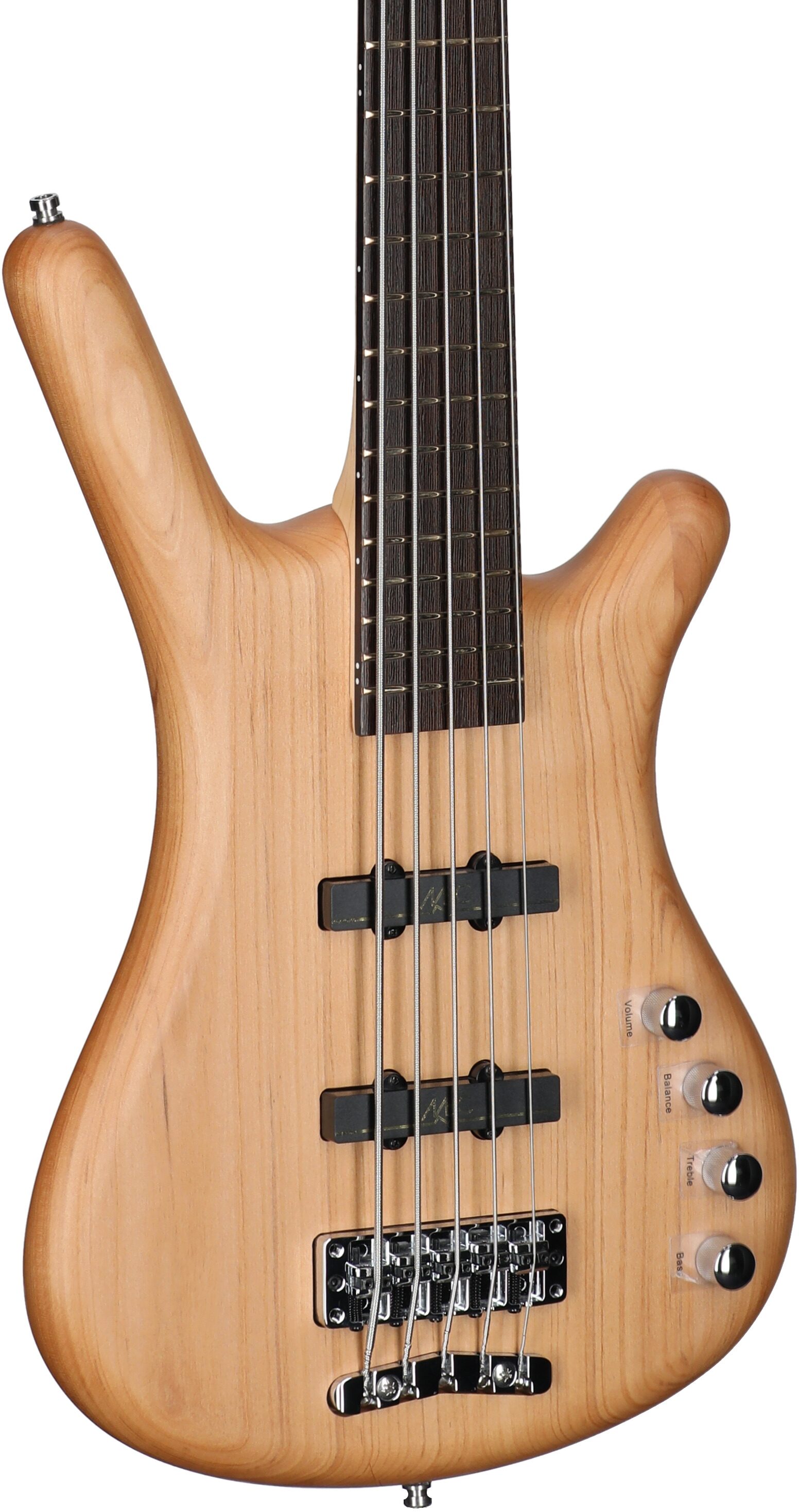 Warwick RockBass Corvette Basic 5 Active Electric Bass, 5-String, Natural, Full Left Front