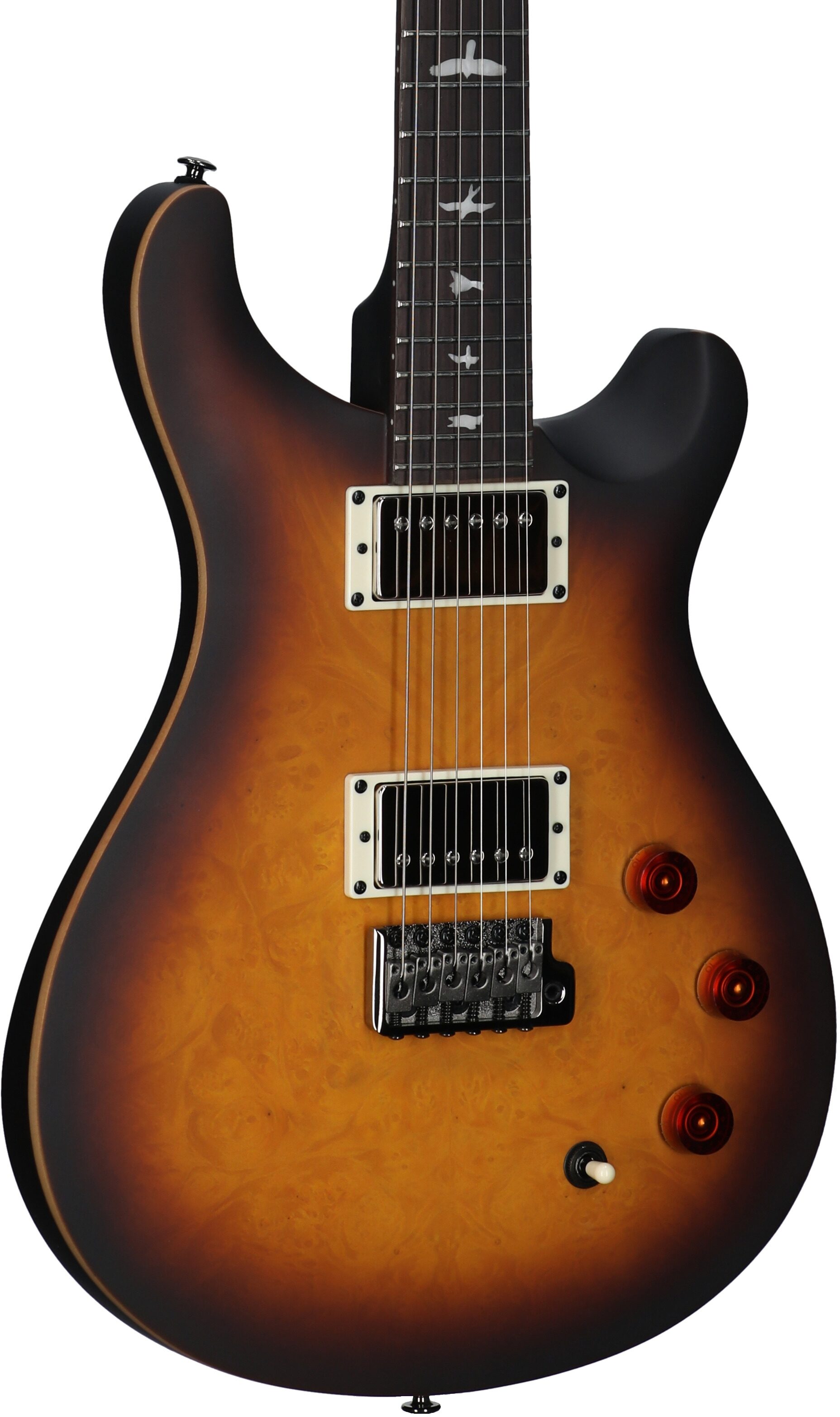 PRS Paul Reed Smith SE DGT Exotic Limited Edition Run Electric Guitar, Laurel Burl McCarty Tobacco Brst, Full Left Front