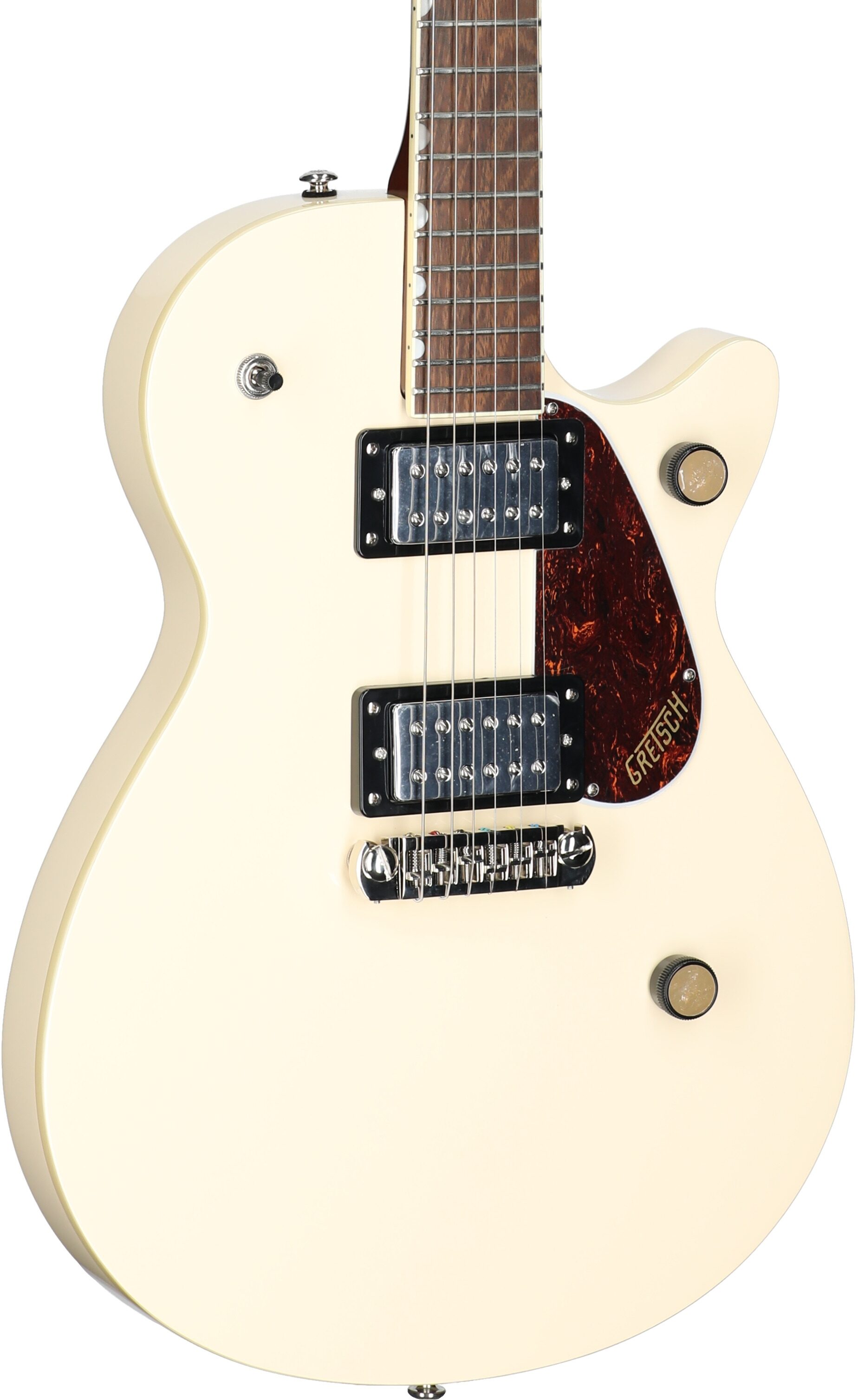 Gretsch Streamliner Jet Club Electric Guitar, Vintage White, Full Left Front