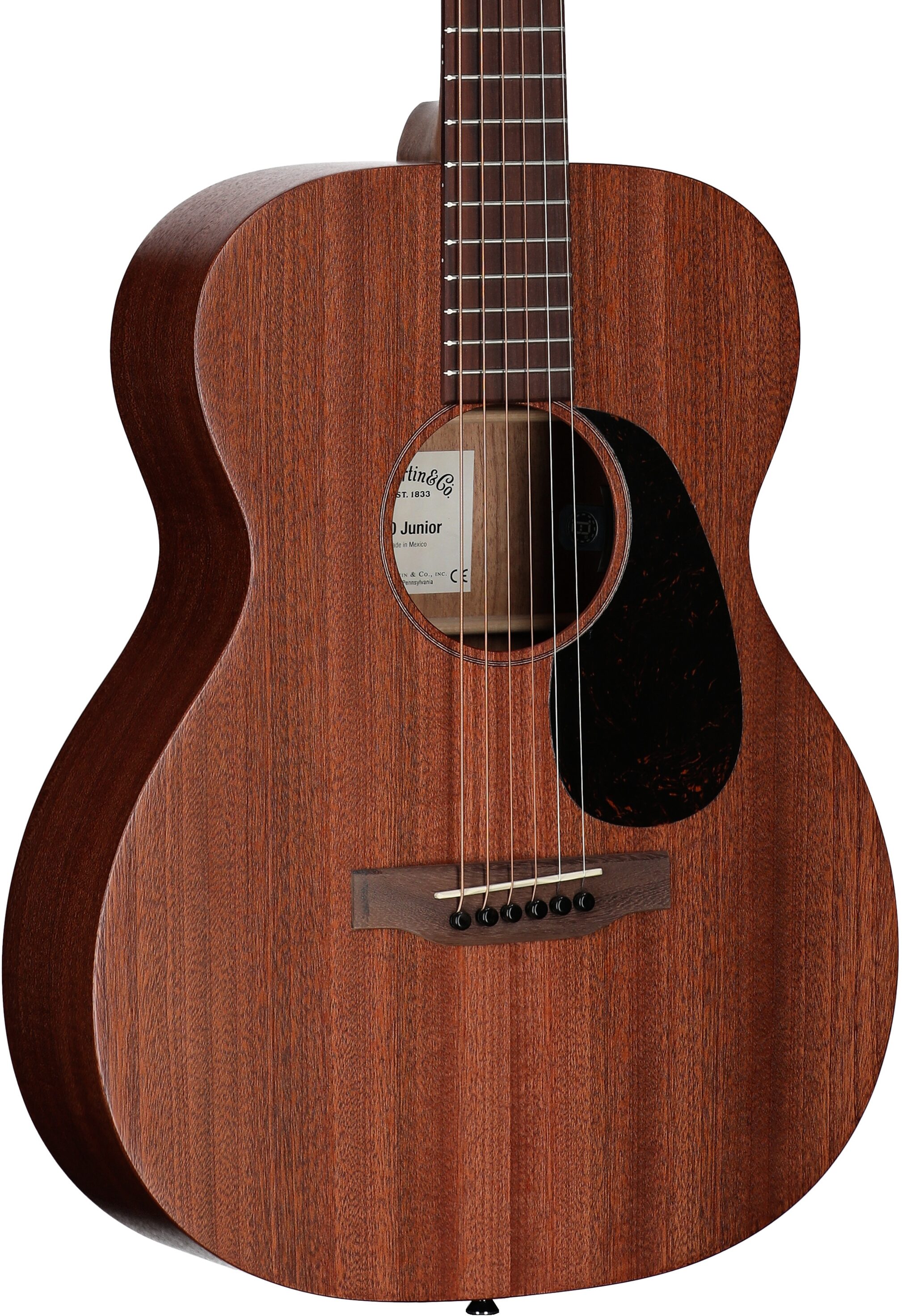 Martin 000 Junior E Sapele Acoustic Guitar (with Soft Shell Case), New, Full Left Front