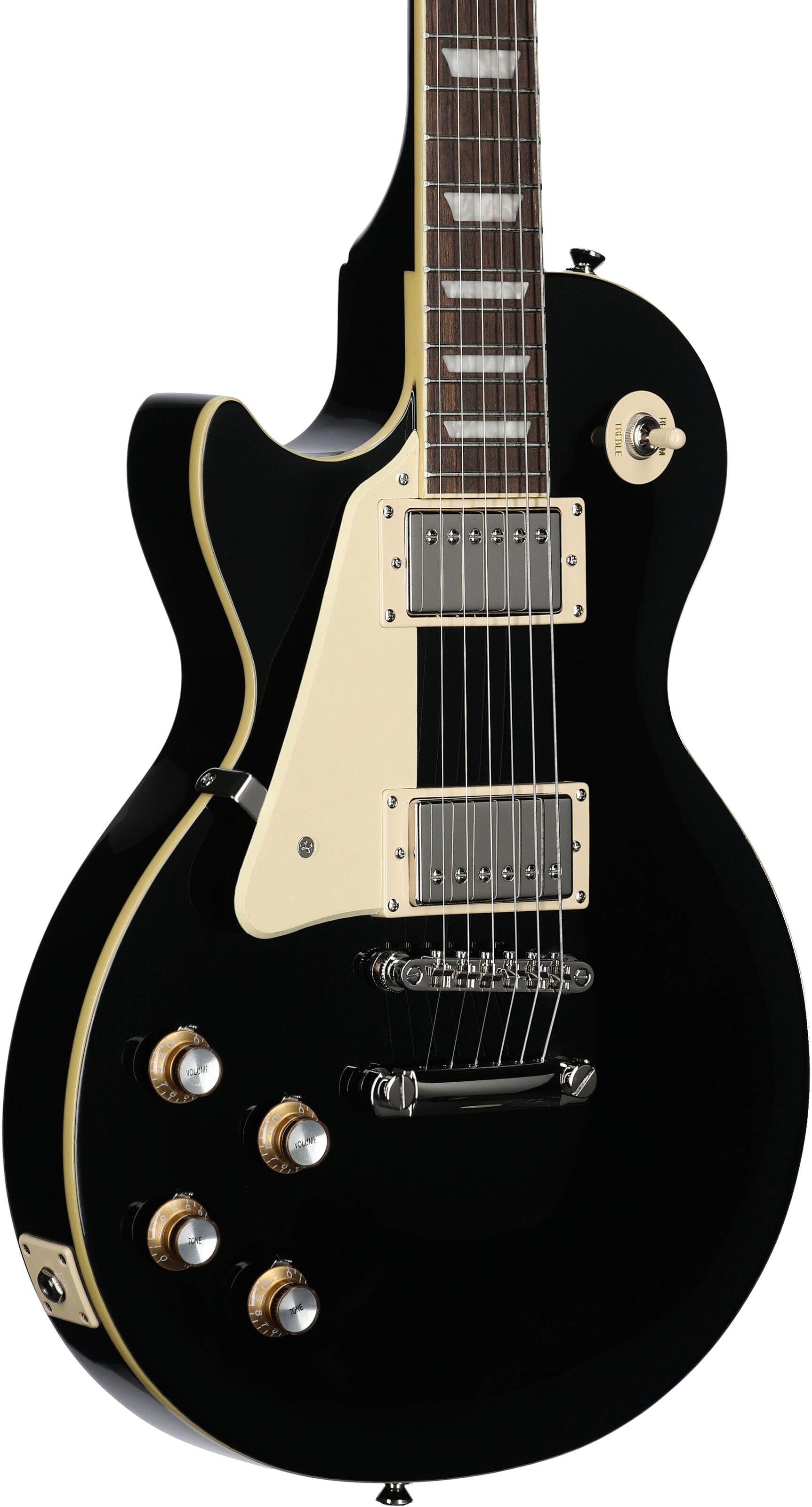 Epiphone Les Paul Standard 60s Electric Guitar, Left-Handed, Ebony, Open Box (Very Good), Full Left Front