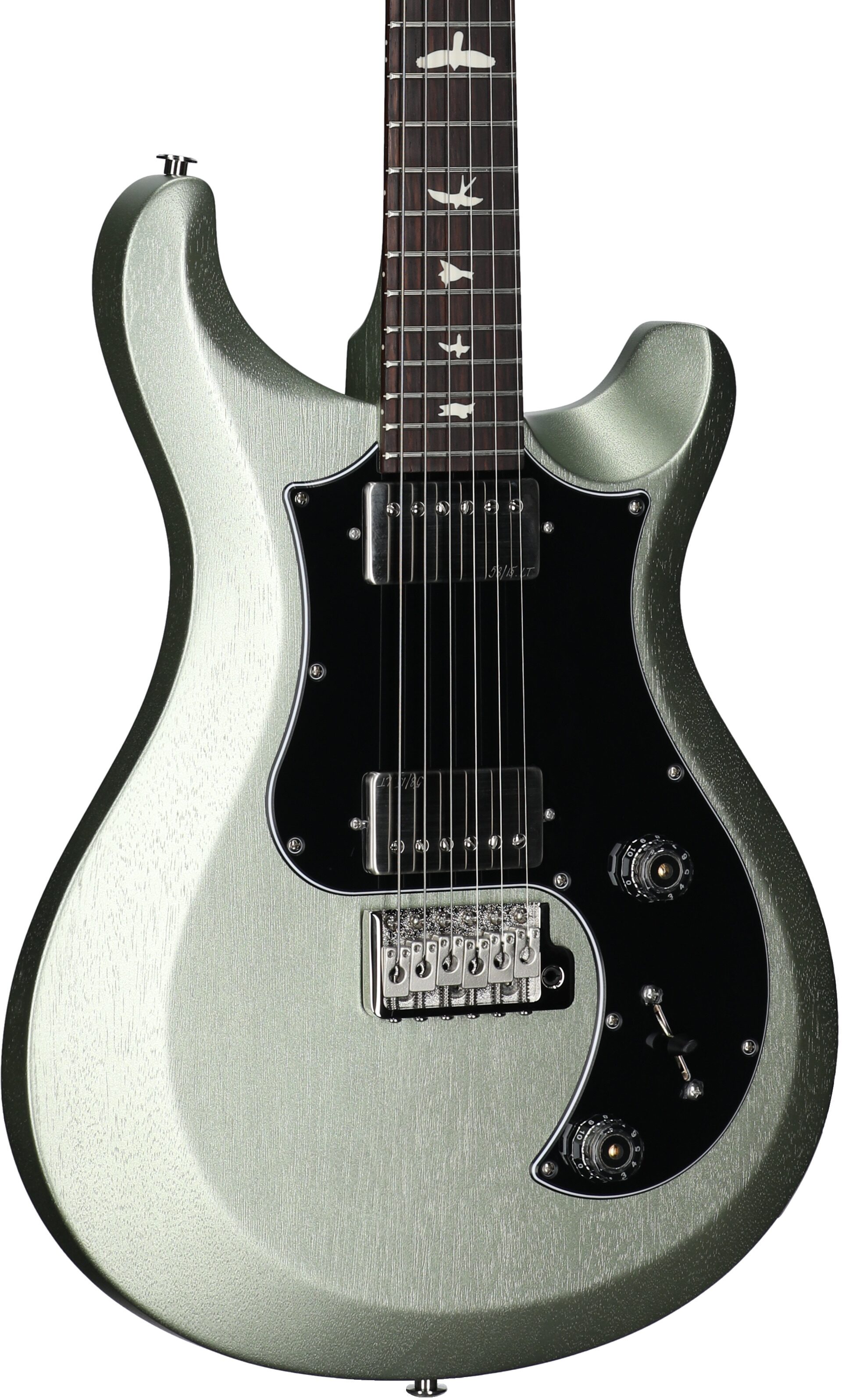 PRS Paul Reed Smith S2 Standard 22 Satin Electric Guitar, Mavis Mint Metallic, Full Left Front
