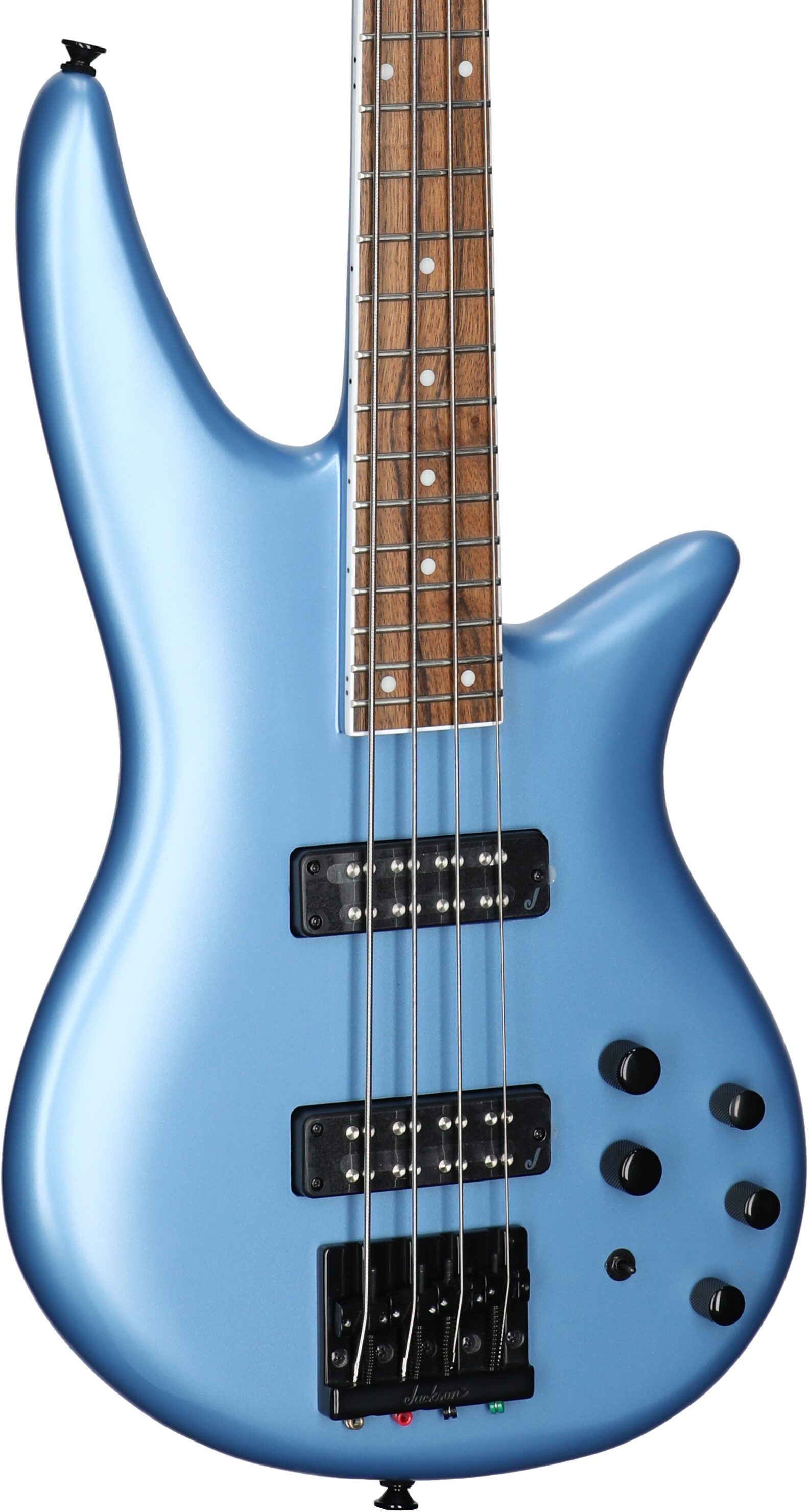 Jackson X Series Spectra SBX IV Electric Bass, Matte Blue Frost, Full Left Front