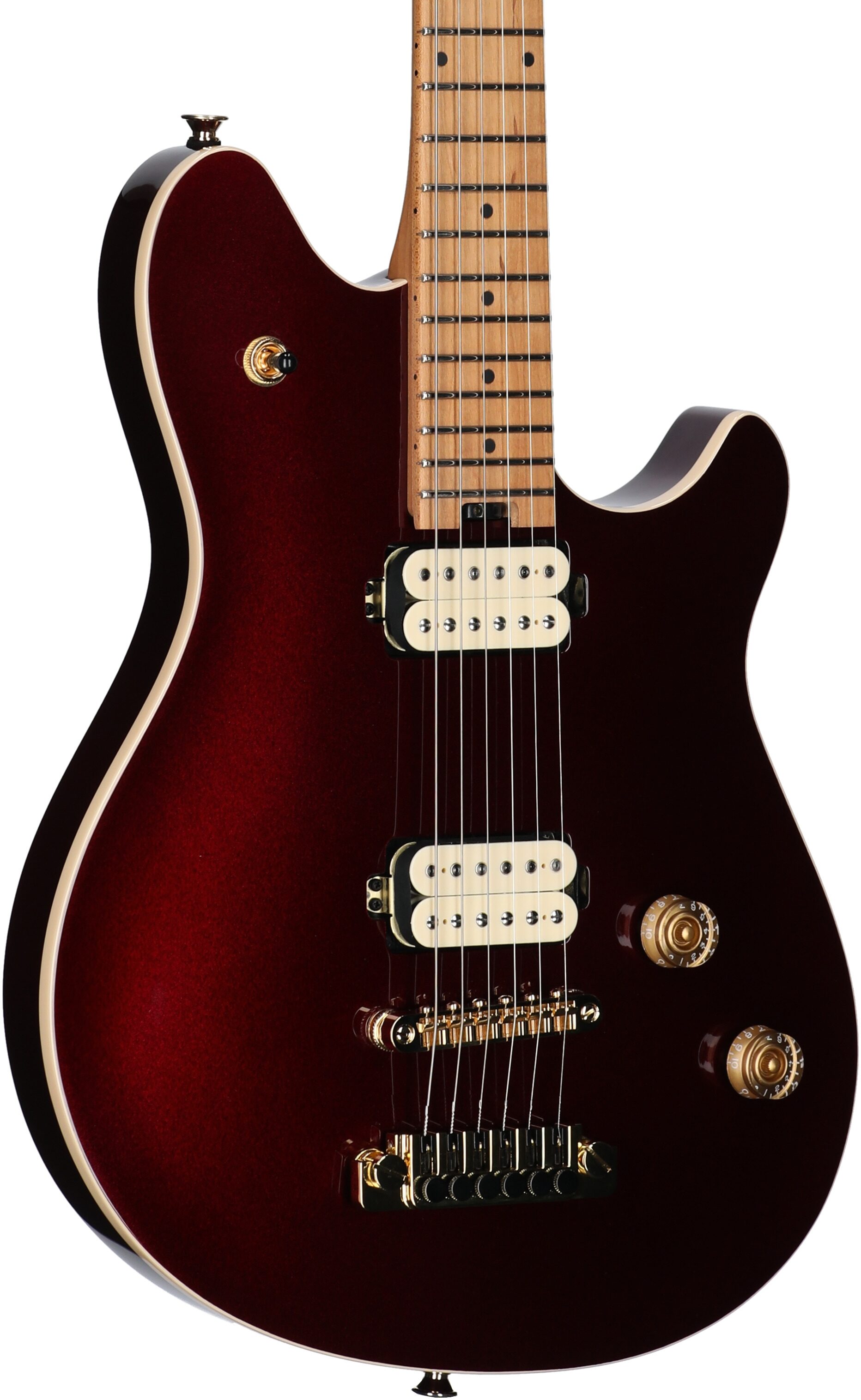 EVH Eddie Van Halen Limited Edition Wolfgang Special TOM Archtop Electric Guitar, Oxblood, Full Left Front