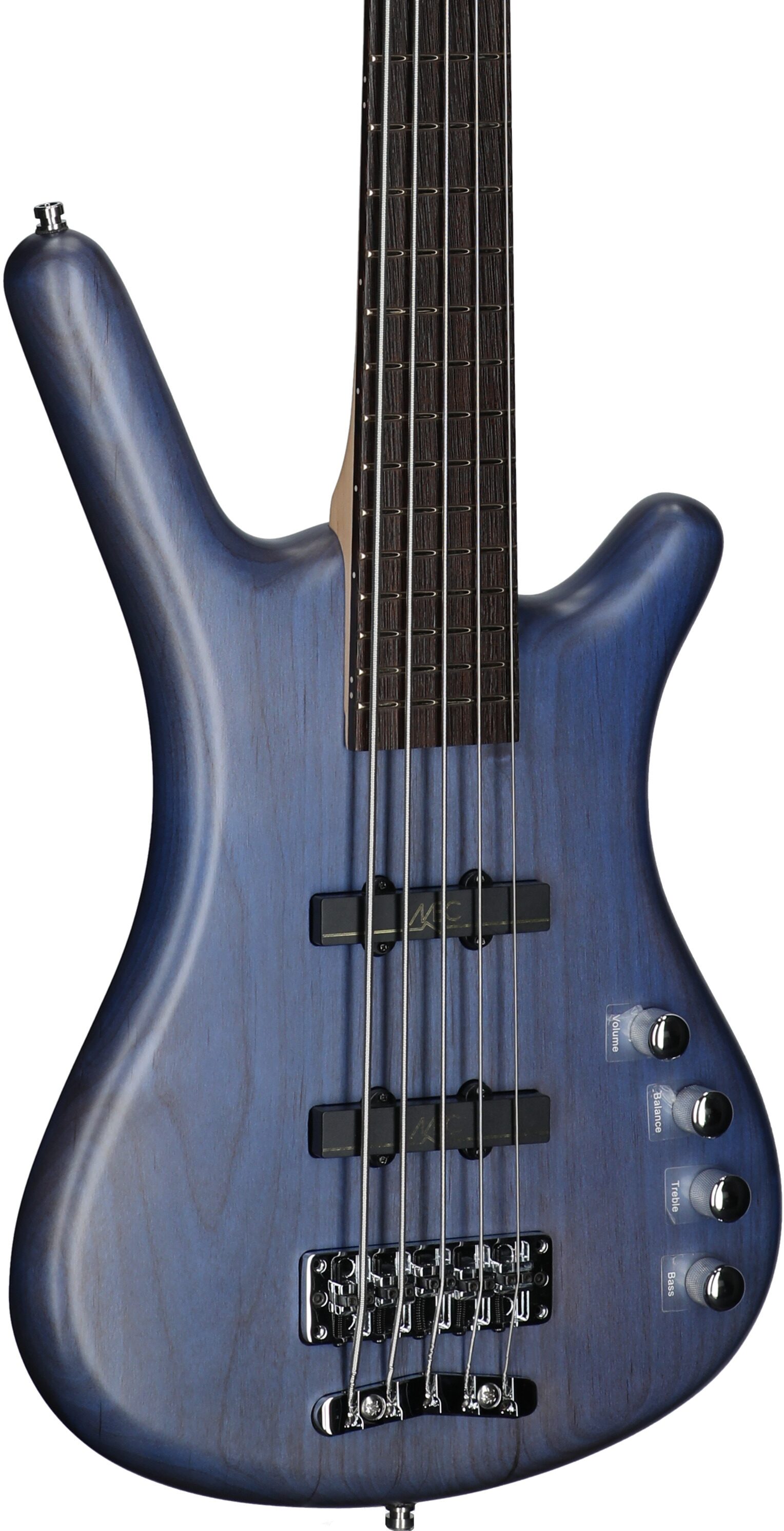 Warwick RockBass Corvette Basic 5 Active Electric Bass, 5-String, Ocean Blue, Full Left Front