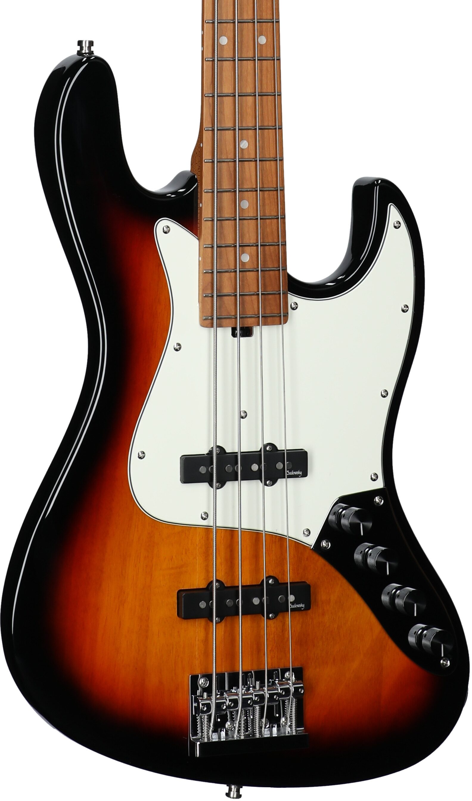 Sadowsky MetroExpress 21-Fret Vintage J/J Electric Bass, Maple Fingerboard, Sunburst, Full Left Front
