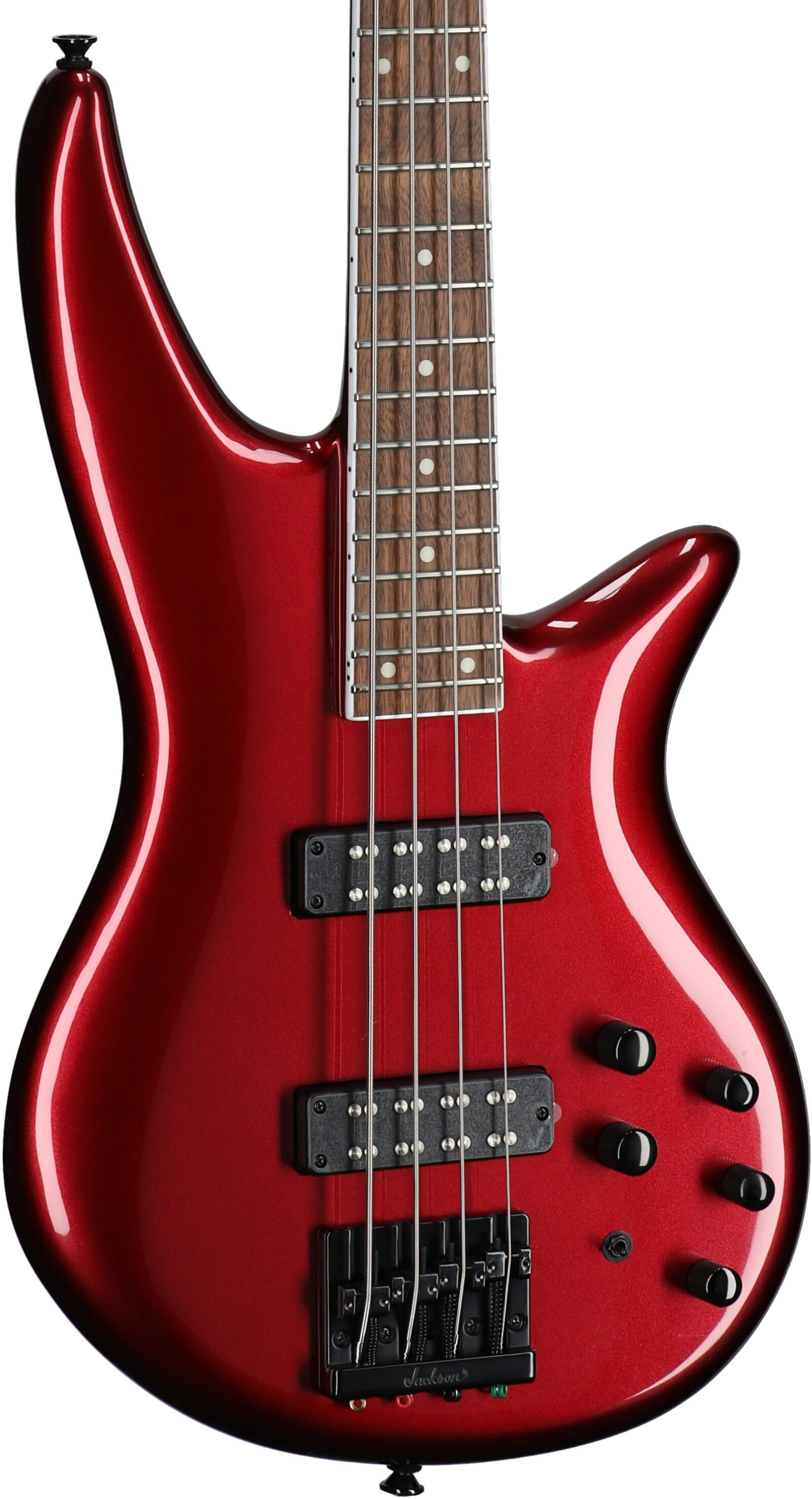 Jackson X Series Spectra SBX IV Electric Bass, Candy Apple Red, Full Left Front