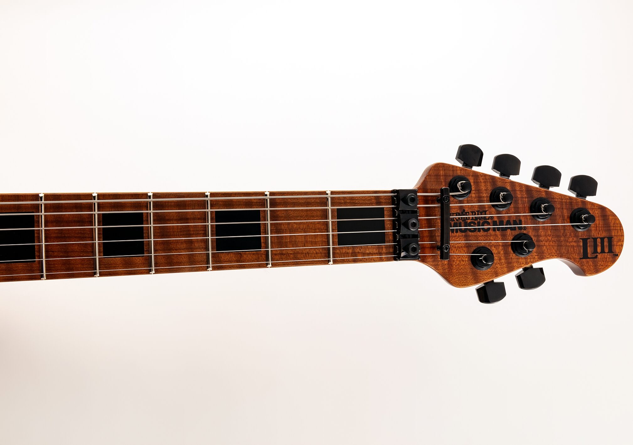 Ernie Ball Music Man Luke 3 HH Floyd BFR Electric Guitar (with Case), Main Neck