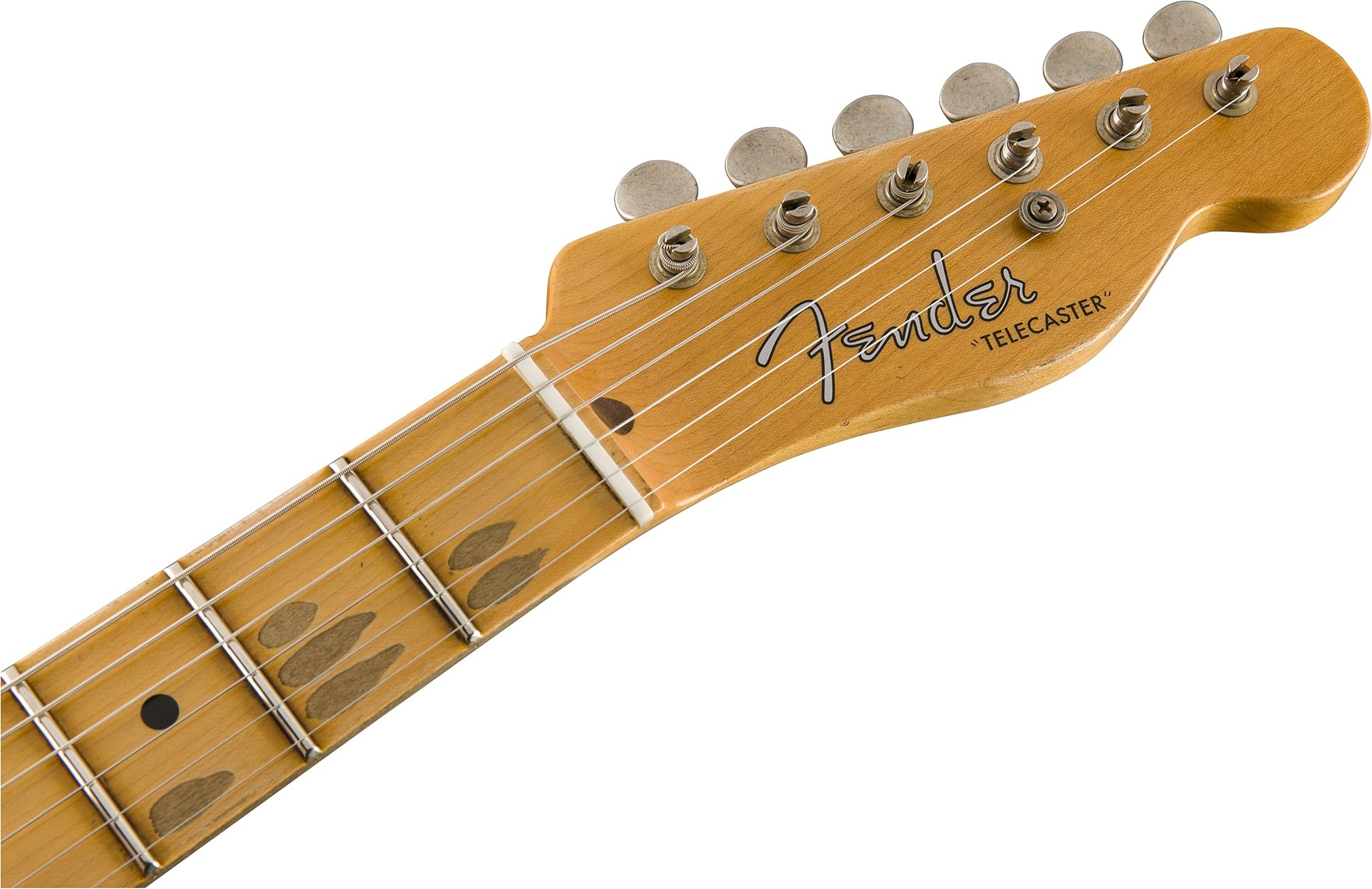Fender Custom Shop Limited Edition Journeyman Relic Twisted Telecaster Electric Guitar with Bigsby Tremolo (with Case), Action Position Back