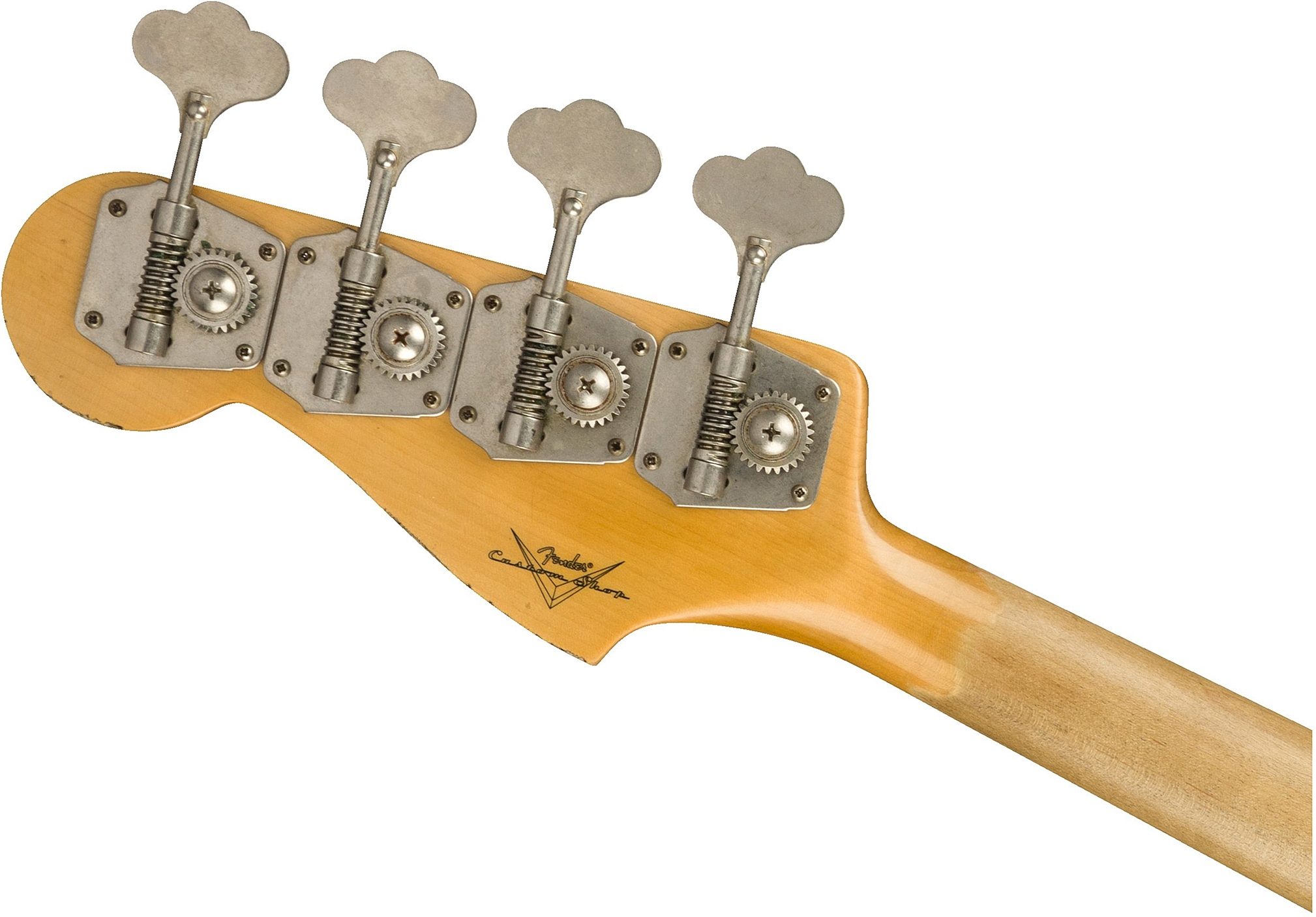 Fender Custom Shop 1961 Heavy Relic Jazz Electric Bass (with Case), Action Position Back