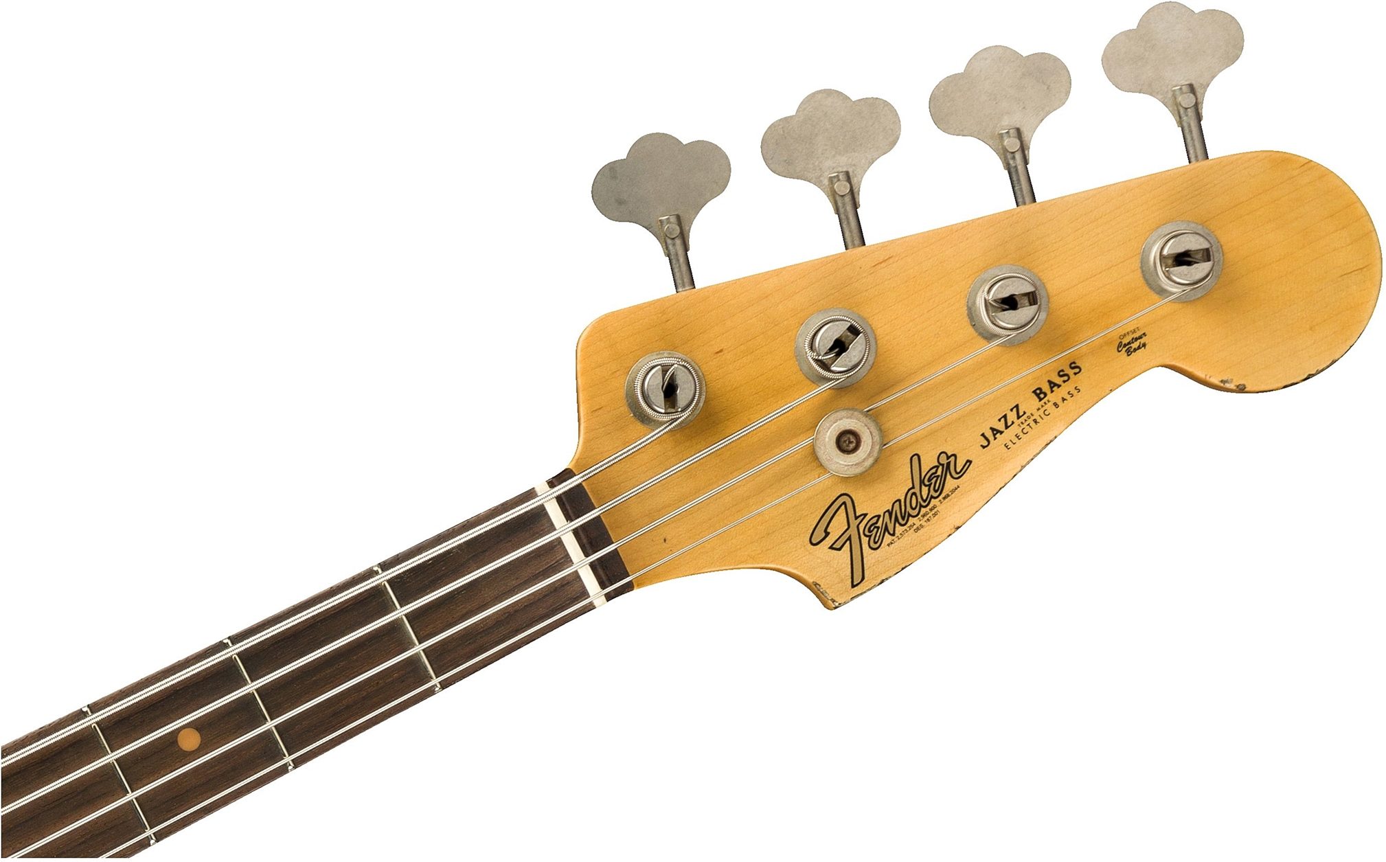 Fender Custom Shop 1961 Heavy Relic Jazz Electric Bass (with Case), Action Position Back