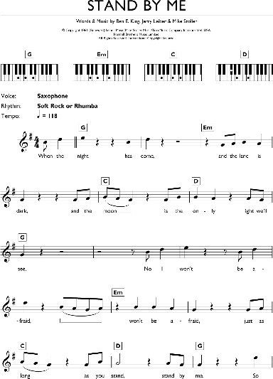 Stand By Me piano tutorial - sing and play EASY! 