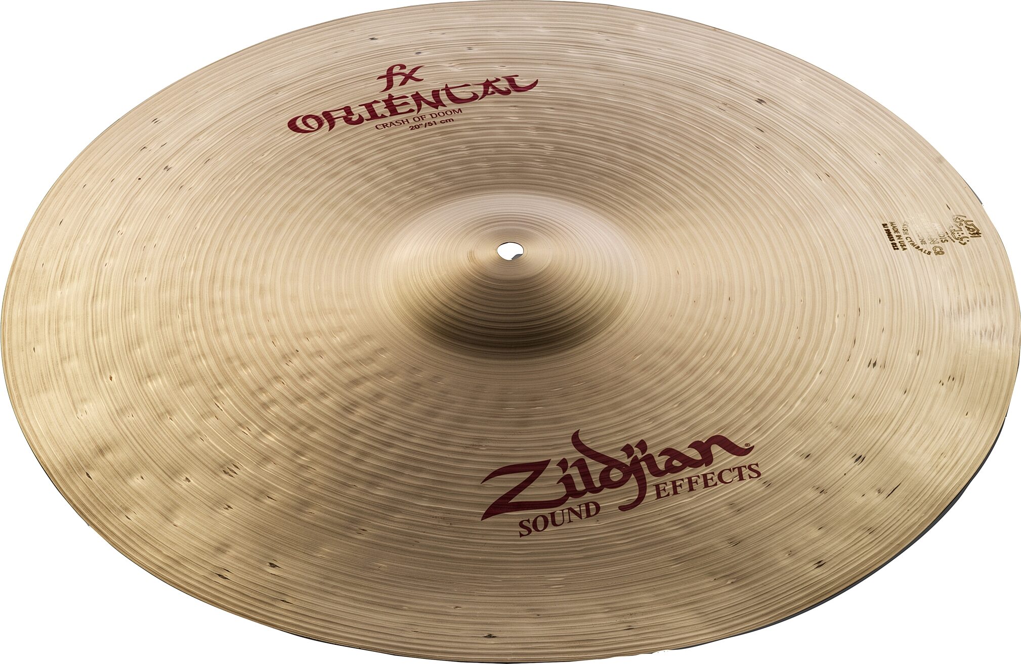 Zildjian FX Crash of Doom Cymbal, 20 inch, Action Position Back