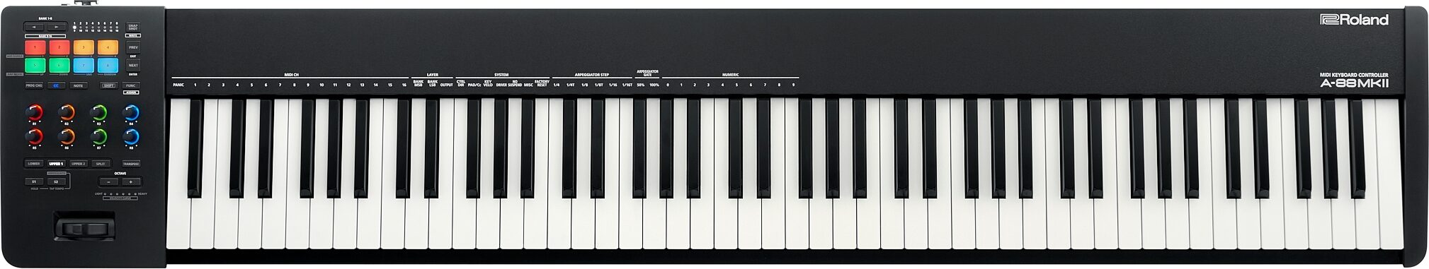 Roland A-88 MKII USB MIDI Controller Keyboard, 88-Key | zZounds