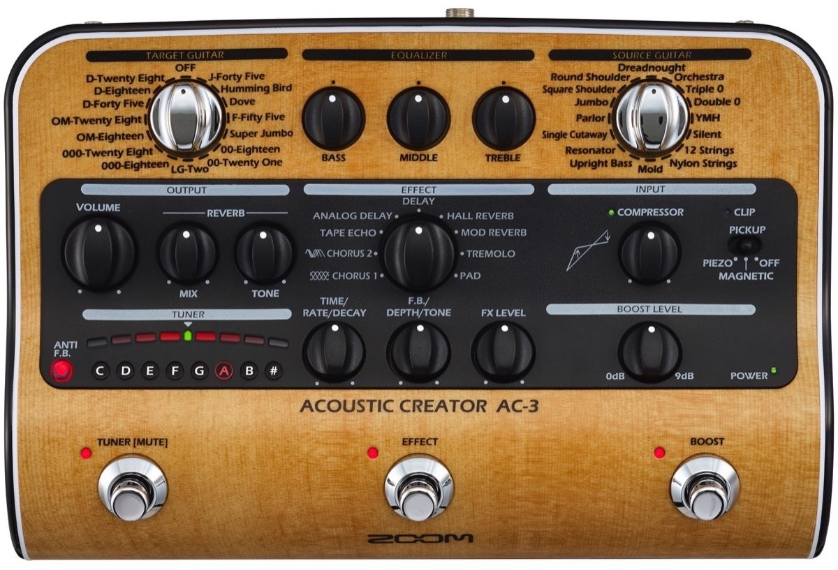 Zoom AC-3 Acoustic Creator Direct Box | zZounds