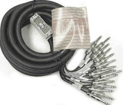Hosa Digital Multi-Track Cable (ELCO/EDAC 56 Pin to 16 Stereo 1/4 inch Phone), Main