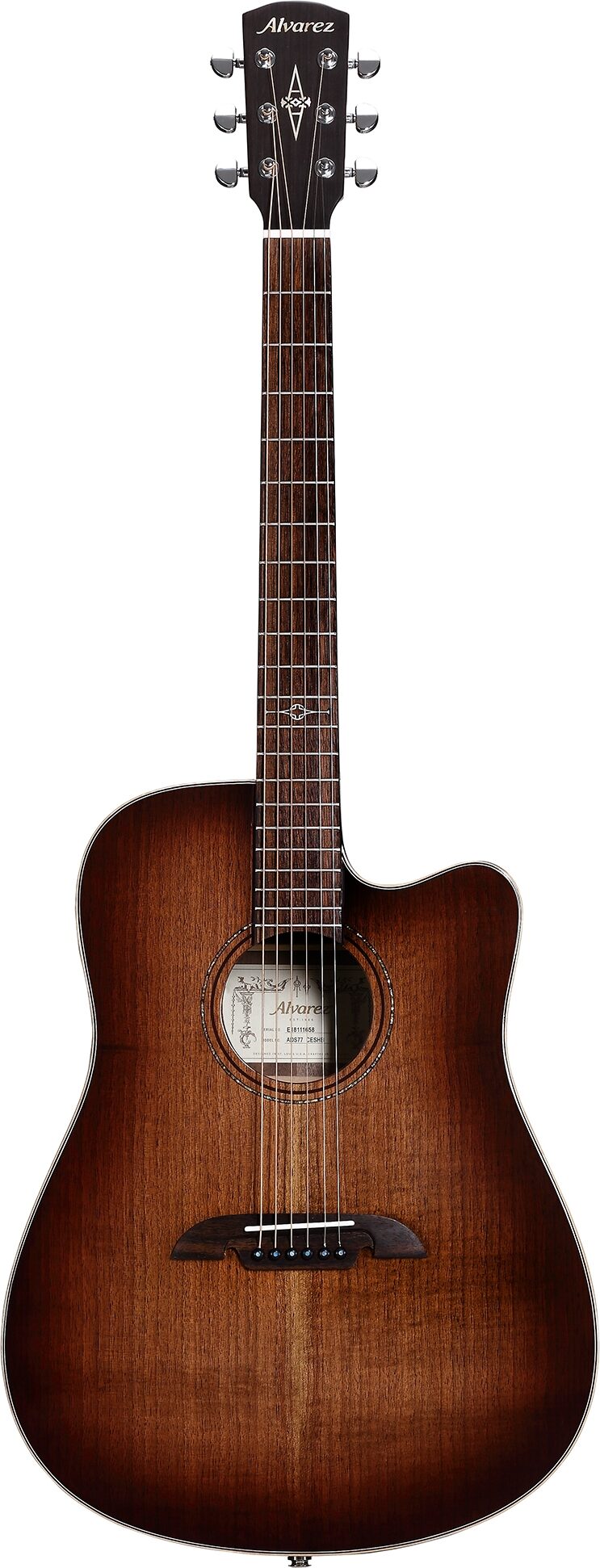 Alvarez ADWS77CESHB Artist Elite Dreadnought, Action Position Front